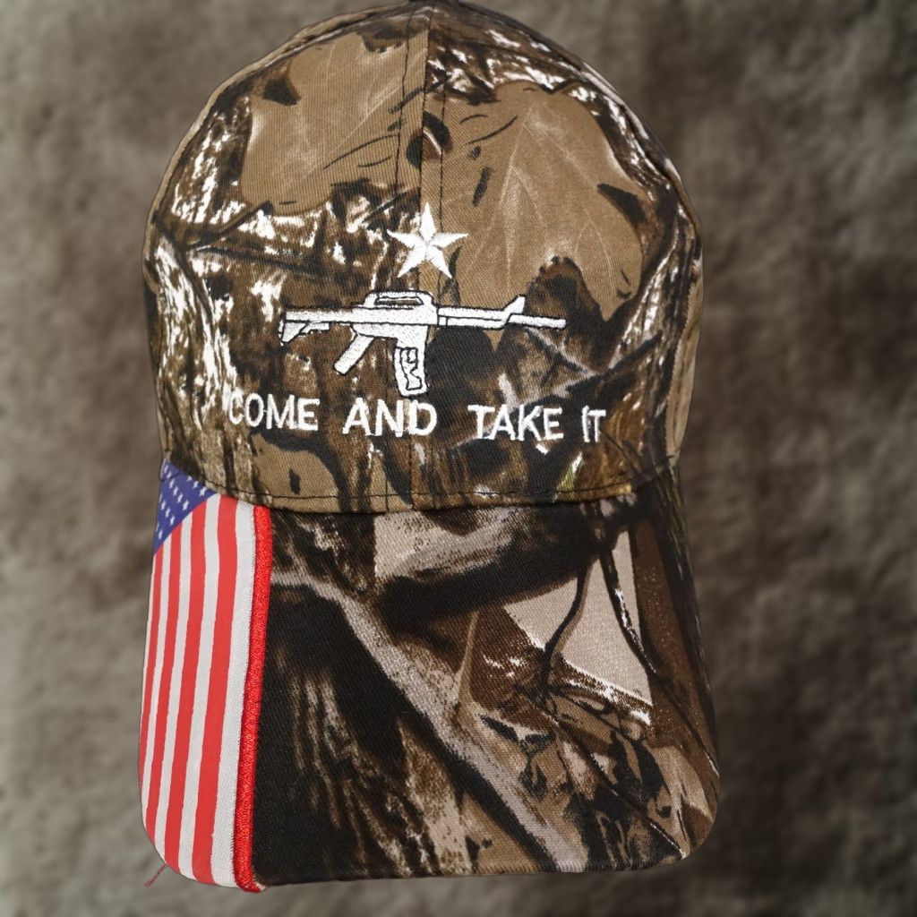 Vintage VINTAGE Patriotic American Flag Camo Baseball Hat Cap Men One Size Outdoor 2nd Amendment Size ONE SIZE - 1 Thumbnail