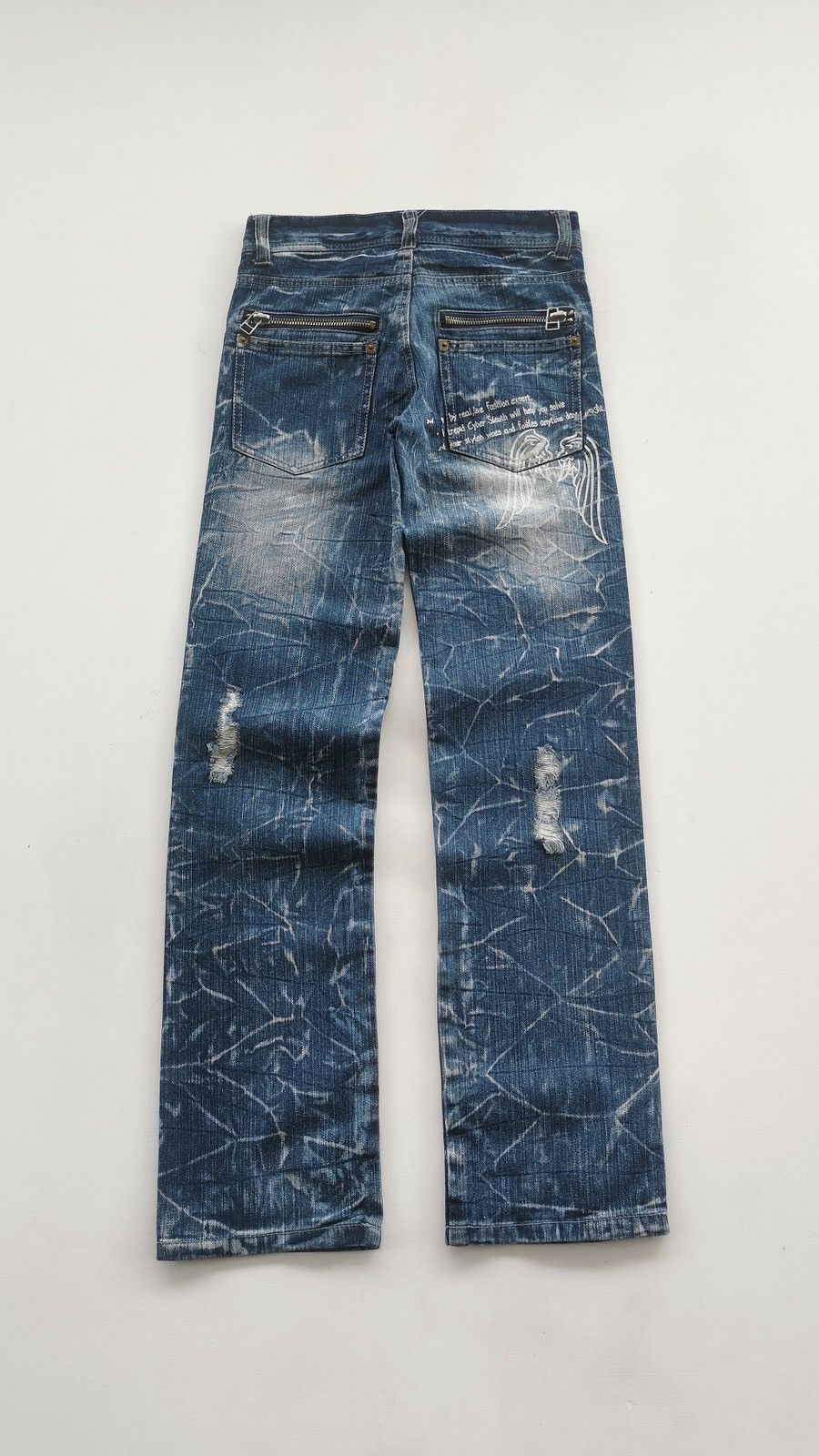 Tornado Mart Angel Wings Fare Trade Style Catclaw Denim Jeans Size US 28 / EU 44 - 7 Thumbnail