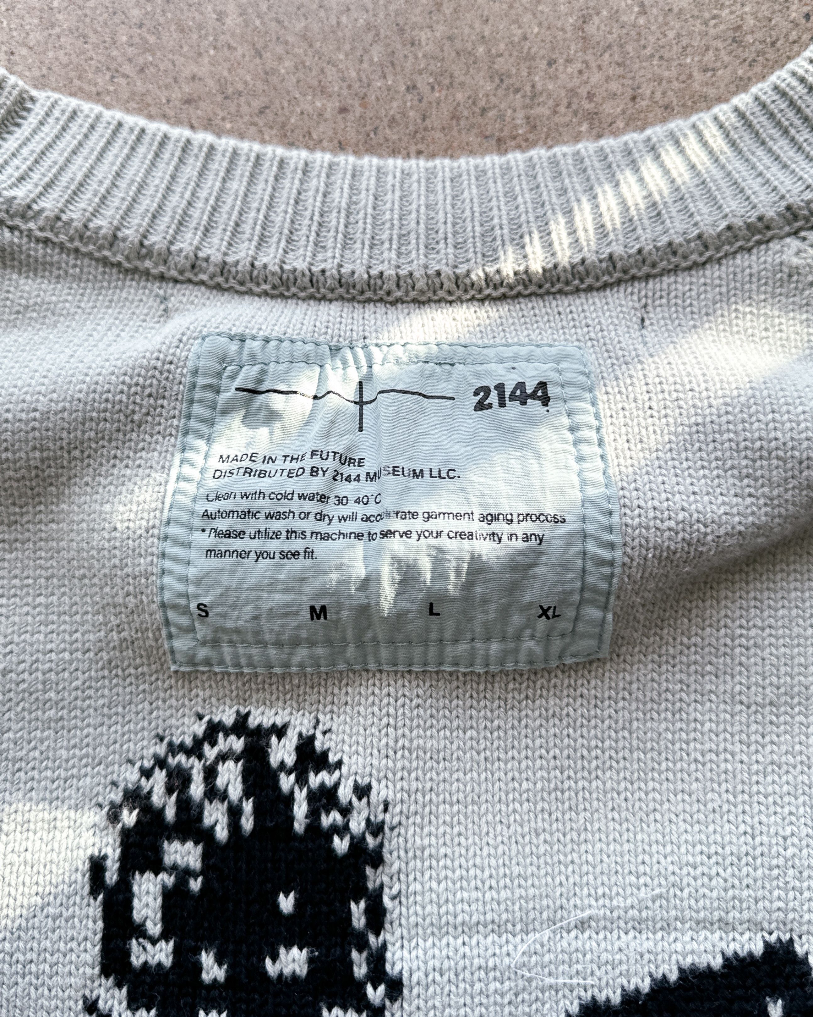 Vintage 2144 MUSEUM DYE INTARSIA KNIT SWEATSHIRT AW20 Size US L / EU 52-54 / 3 - 6 Thumbnail