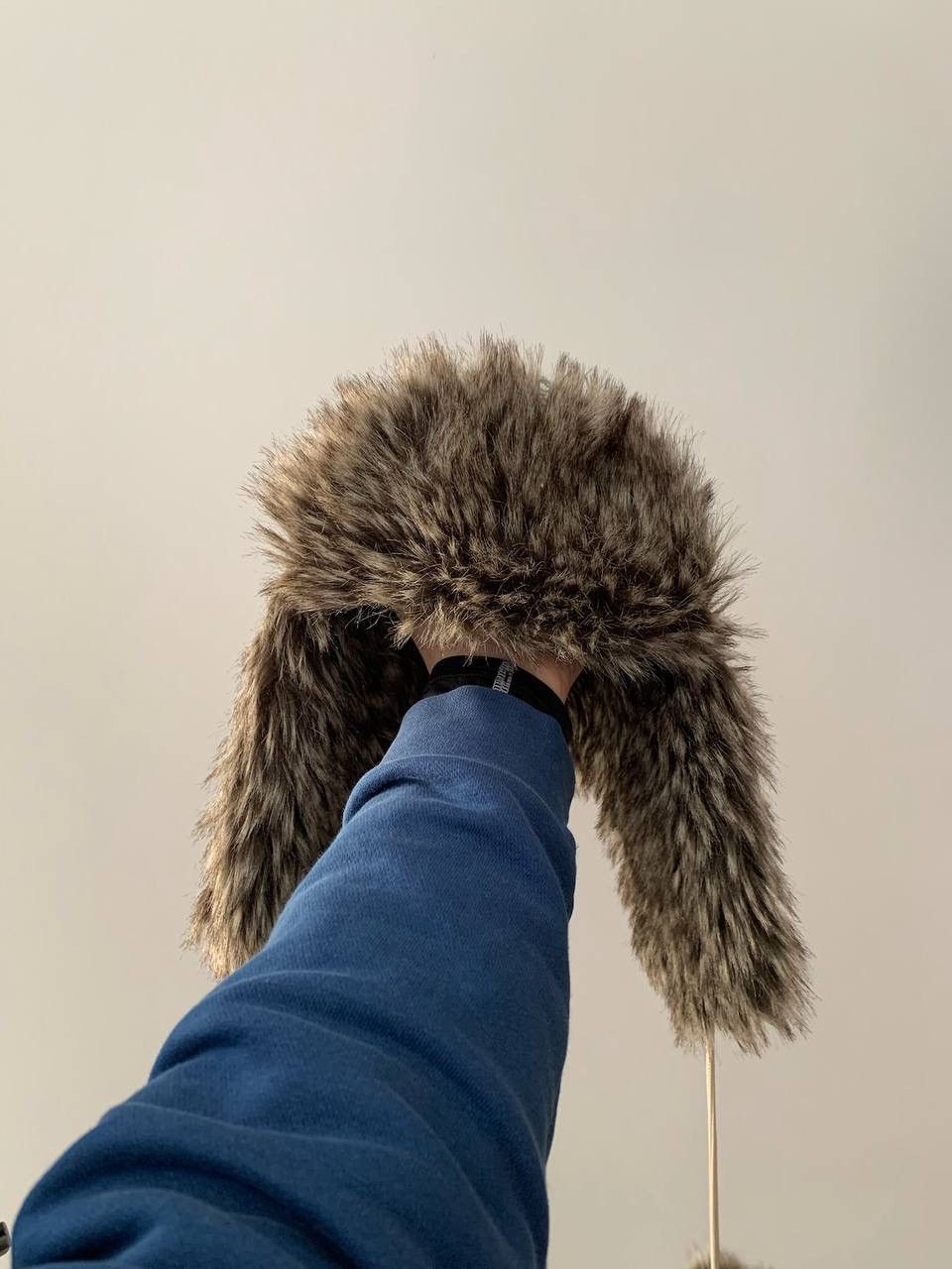 Japanese Brand Vintage Mask Fuzzy Faux Fur Trapper Ushanka Hat OS Size ONE SIZE - 3 Thumbnail