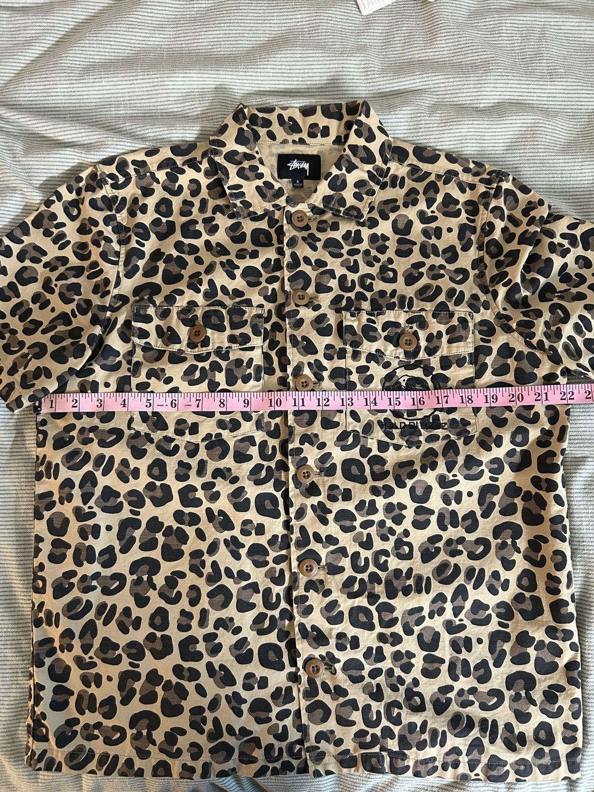 Stussy Stussy Cheetah Print Shirt - Hold Di Medz Size US S / EU 44-46 / 1 - 7 Thumbnail