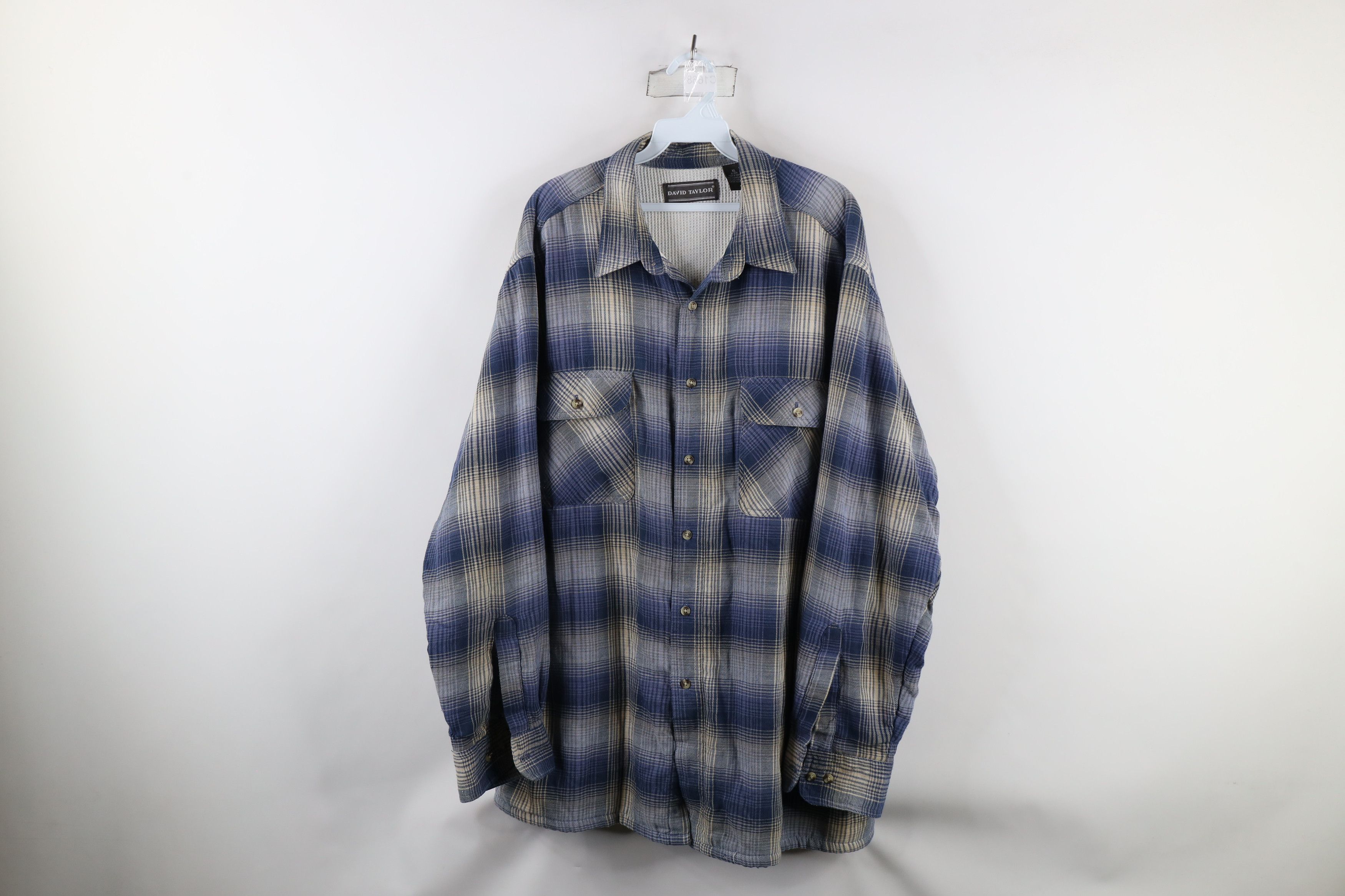 Vintage Vintage 90s Streetwear Thermal Lined Flannel Shirt Jacket Size US XL / EU 56 / 4 - 1 Thumbnail