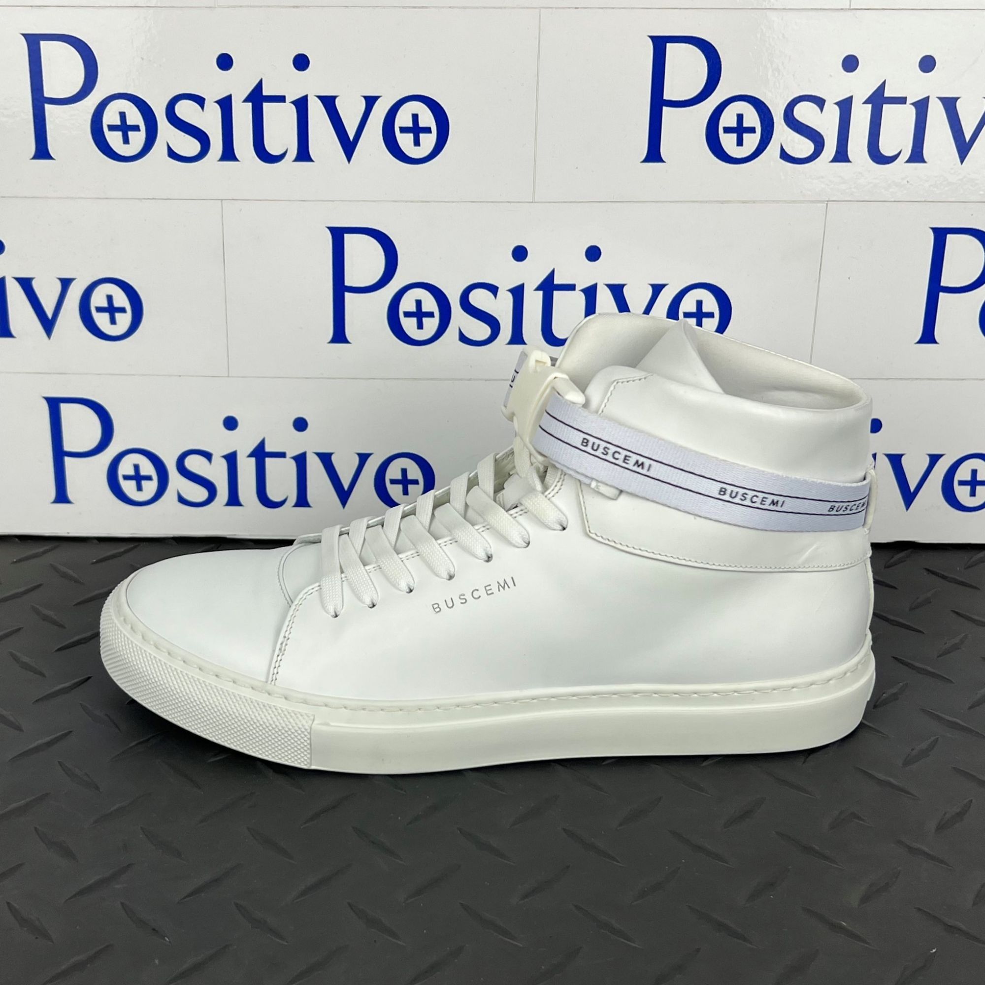 image of Buscemi 100Mm Sport White Sneakers Us 8 Sample W/ Defect, Men's