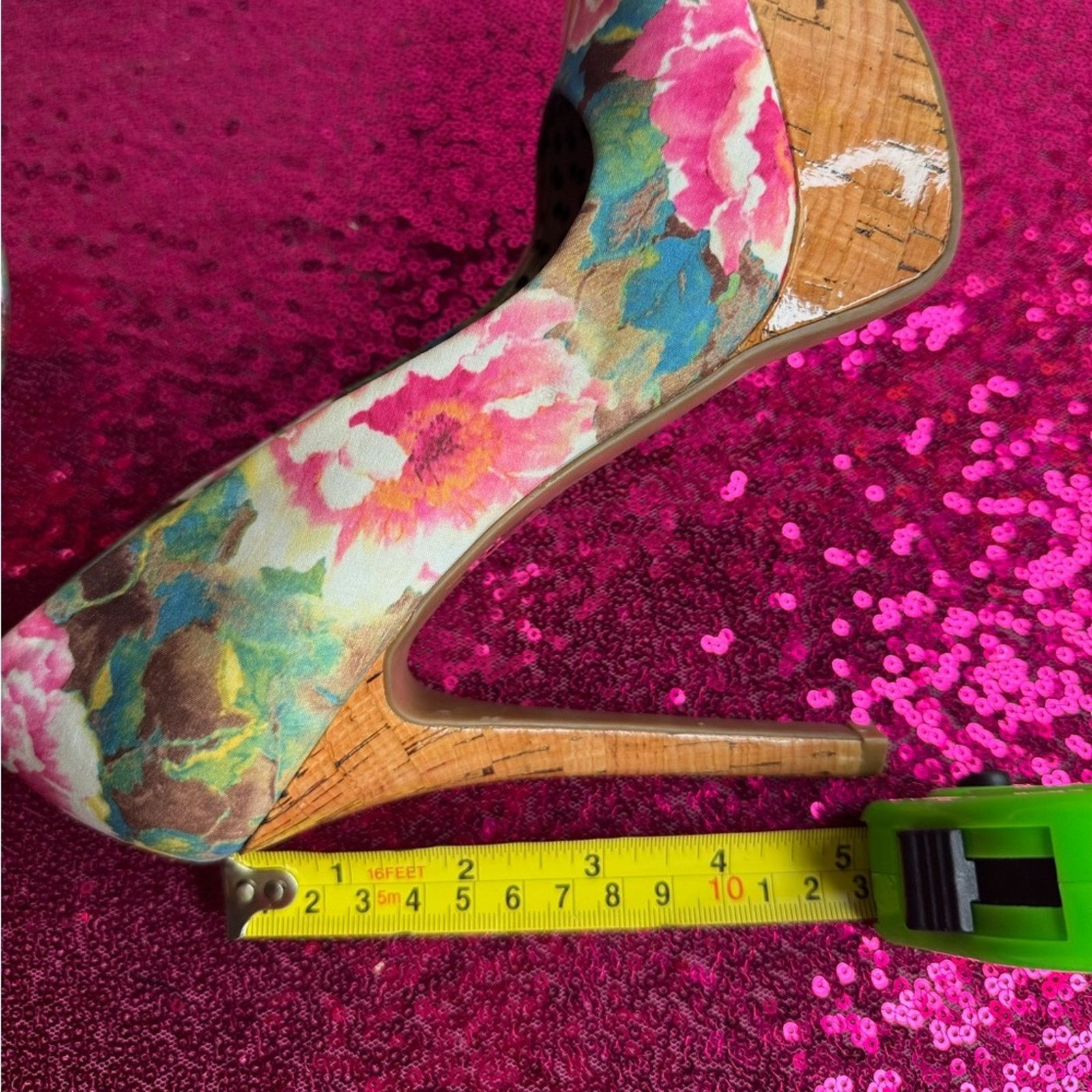 Jessica Simpson JESSICA SIMPSON Bright Floral Platform Heels (Size 6.5) Size US 6.5 / IT 36.5 - 7 Thumbnail