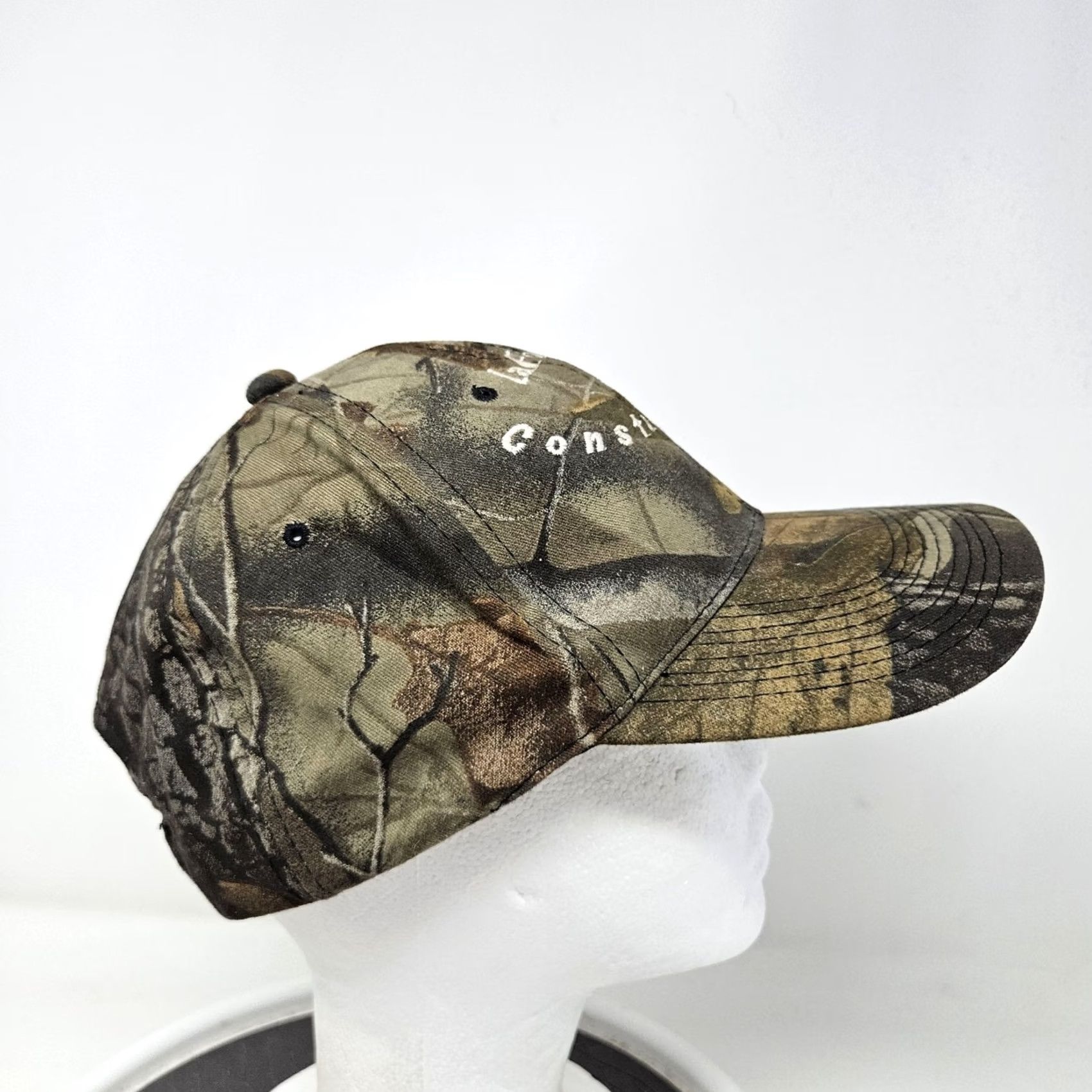 Vintage LaFond Construction Hat Cap Snap Back One Size Camouflage Advertising Embroidered Mens Size ONE SIZE - 3 Thumbnail