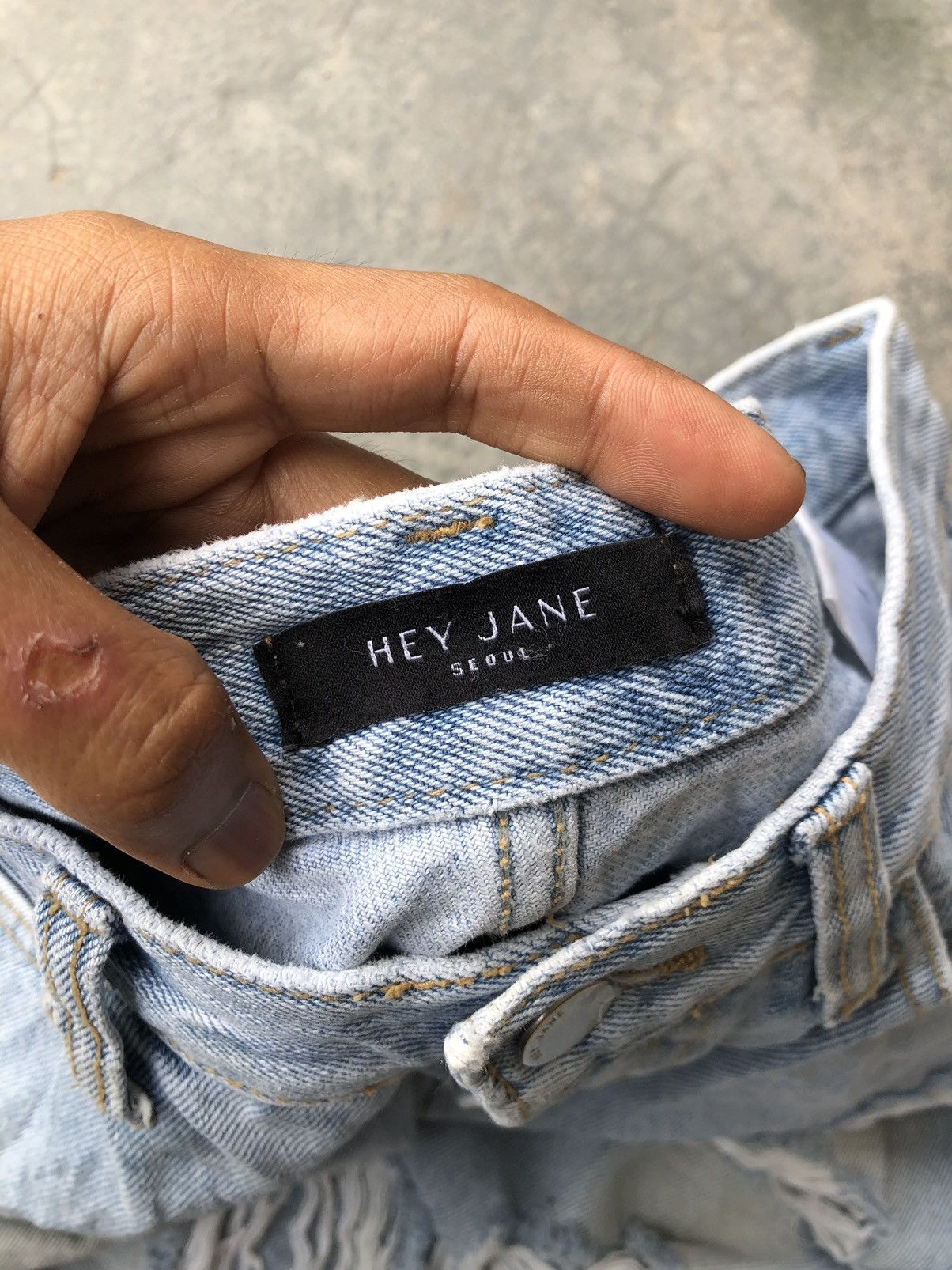 Hypebeast BAGGY RIPPED HEY JANE DISTRESSED DENIM Size US 29 - 3 Thumbnail
