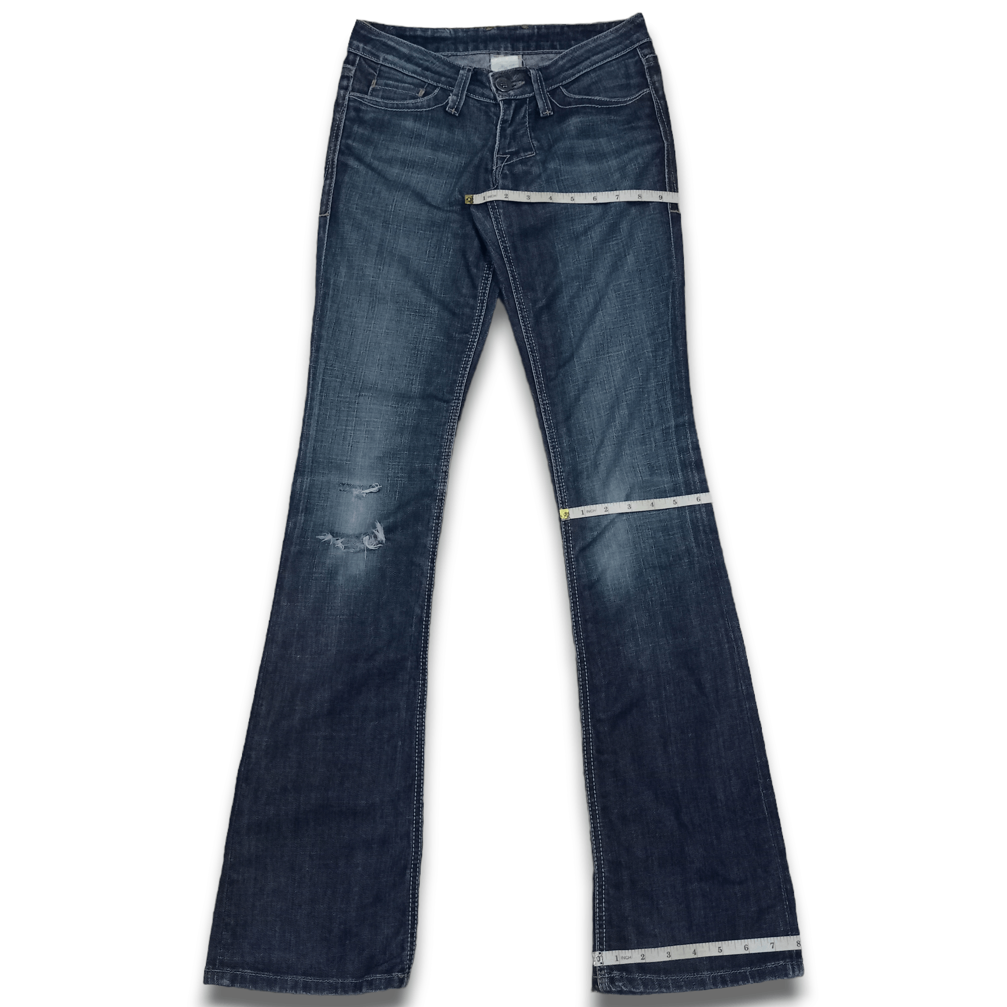 William Rast Vintage William Rast Faded Blue Wash Lean Flare Jeans 27x34 Size US 27 - 11 Thumbnail