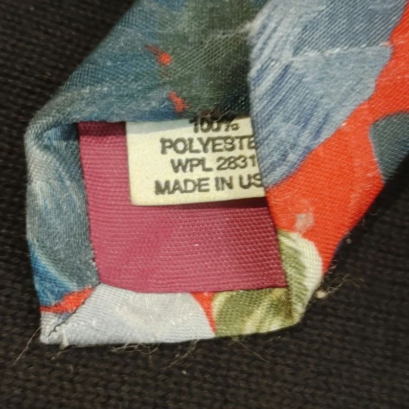 Other American Traditions Men's Polyester Red/Blue Floral Tie Size ONE SIZE - 2 Thumbnail