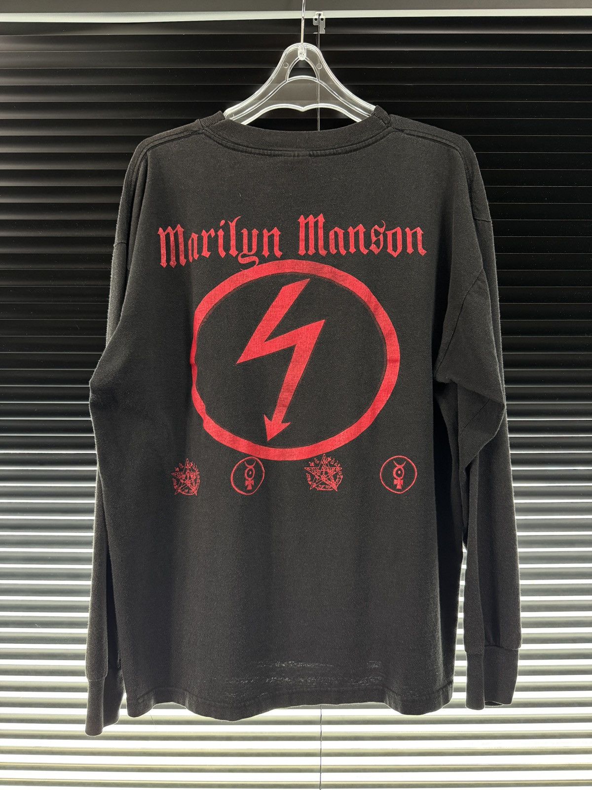 Band Tees Vintage 90s Marilyn Manson "Antichrist Superstar" Longsleeve Size US XL / EU 56 / 4 - 2 Thumbnail