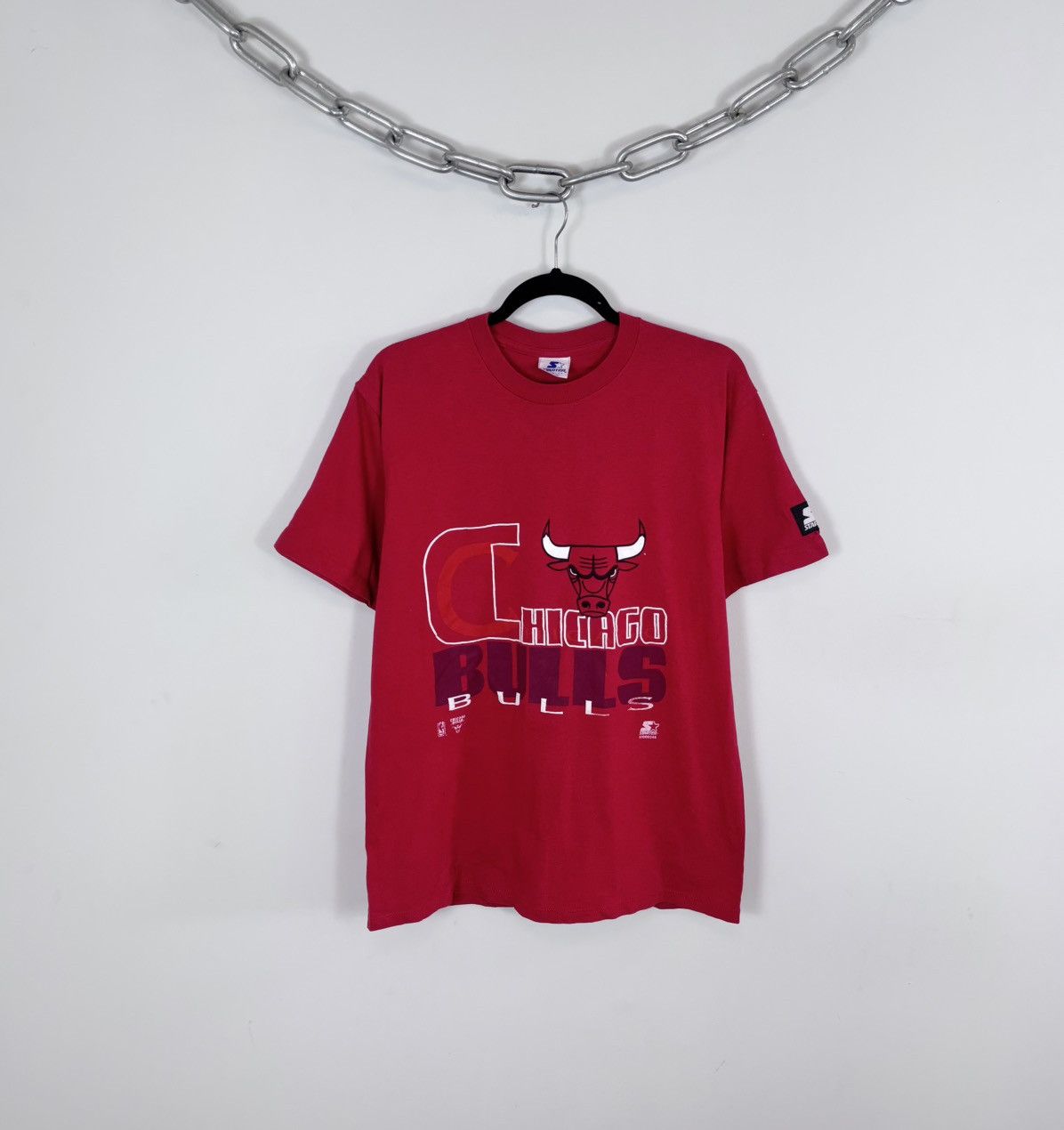 Starter Vintage 1990s Starter Chicago Bulls NBA Single Stitch Tee Size US M / EU 48-50 / 2 - 1 Thumbnail