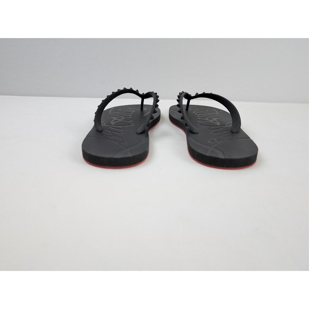 Christian Louboutin o1rshd1 Q:2 / Loubi Flip Flat in Black Size US 10 / EU 43 - 10 Thumbnail