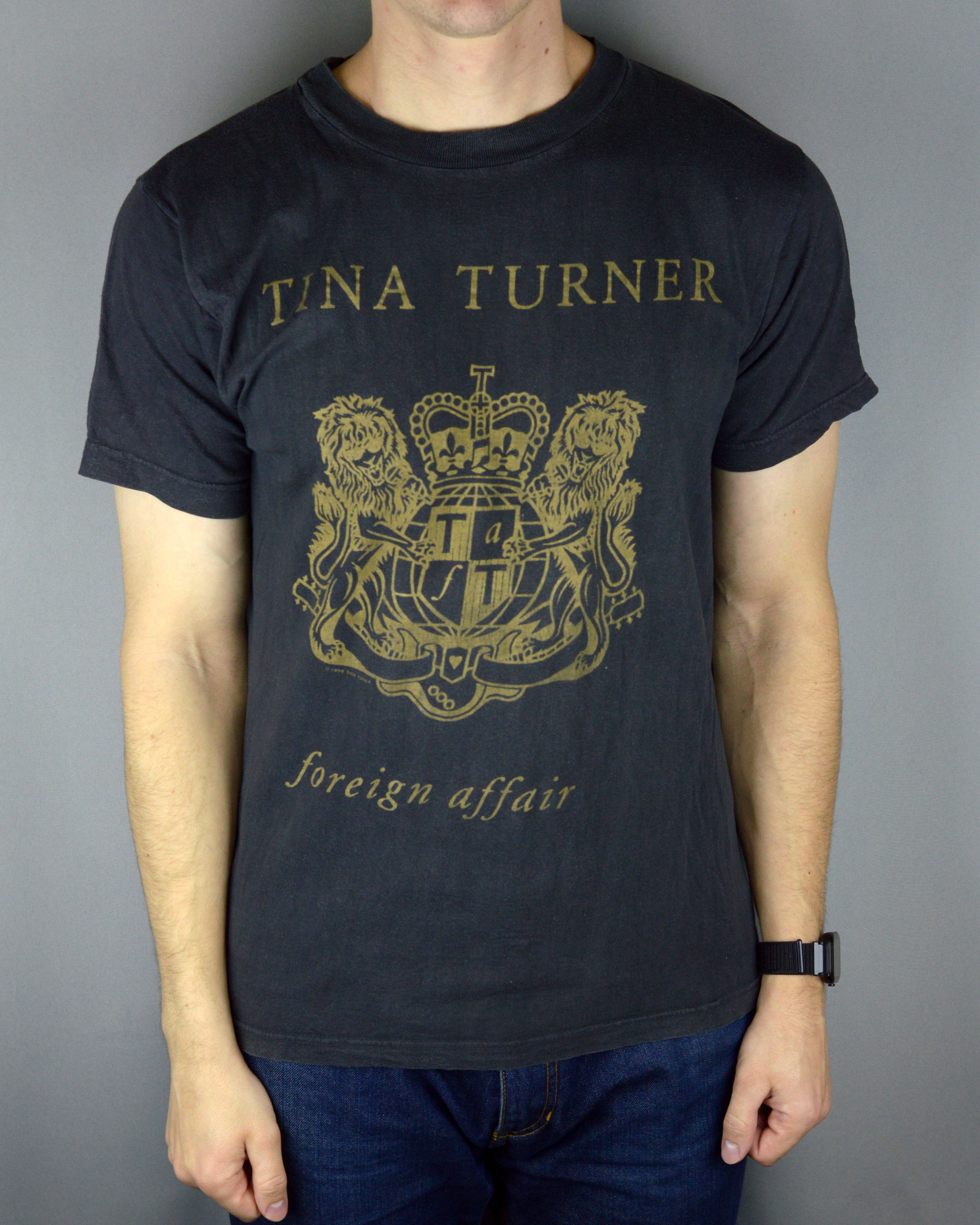 Vintage Vintage Tina Turner foreign Affair 1990 tour t shirt Size US L / EU 52-54 / 3 - 1 Thumbnail