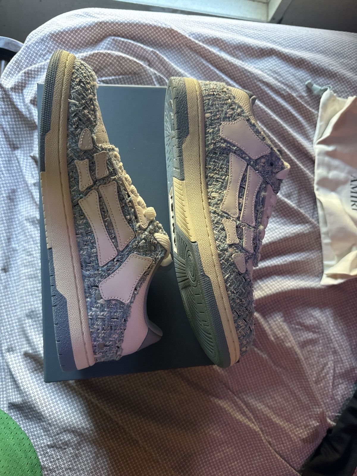 Amiri Mens Boulce and Leather Skel Top Sneaker Size US 12 / EU 45 - 2 Thumbnail