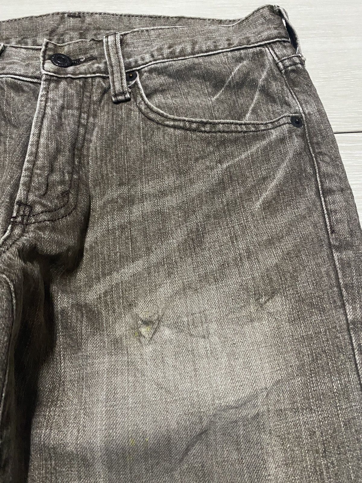 Vintage Vintage Japanese Bobson Crack Wash Distressed Loose Jeans Size US 30 / EU 46 - 8 Thumbnail
