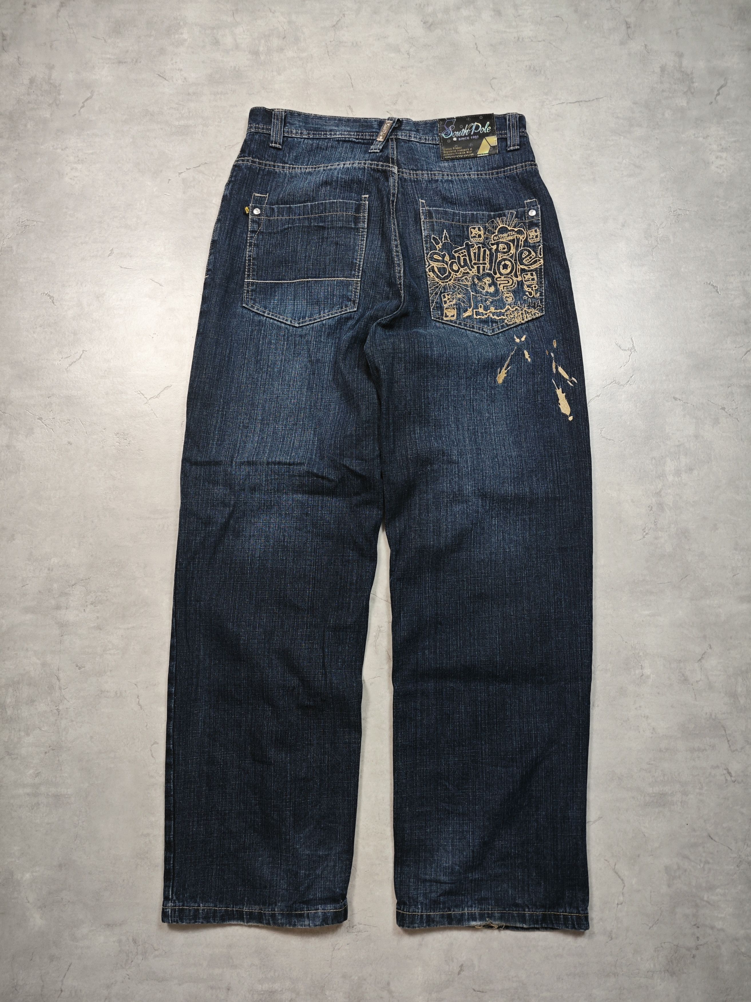 Southpole Southpole Vintage Jeans Size US 35 - 1 Thumbnail