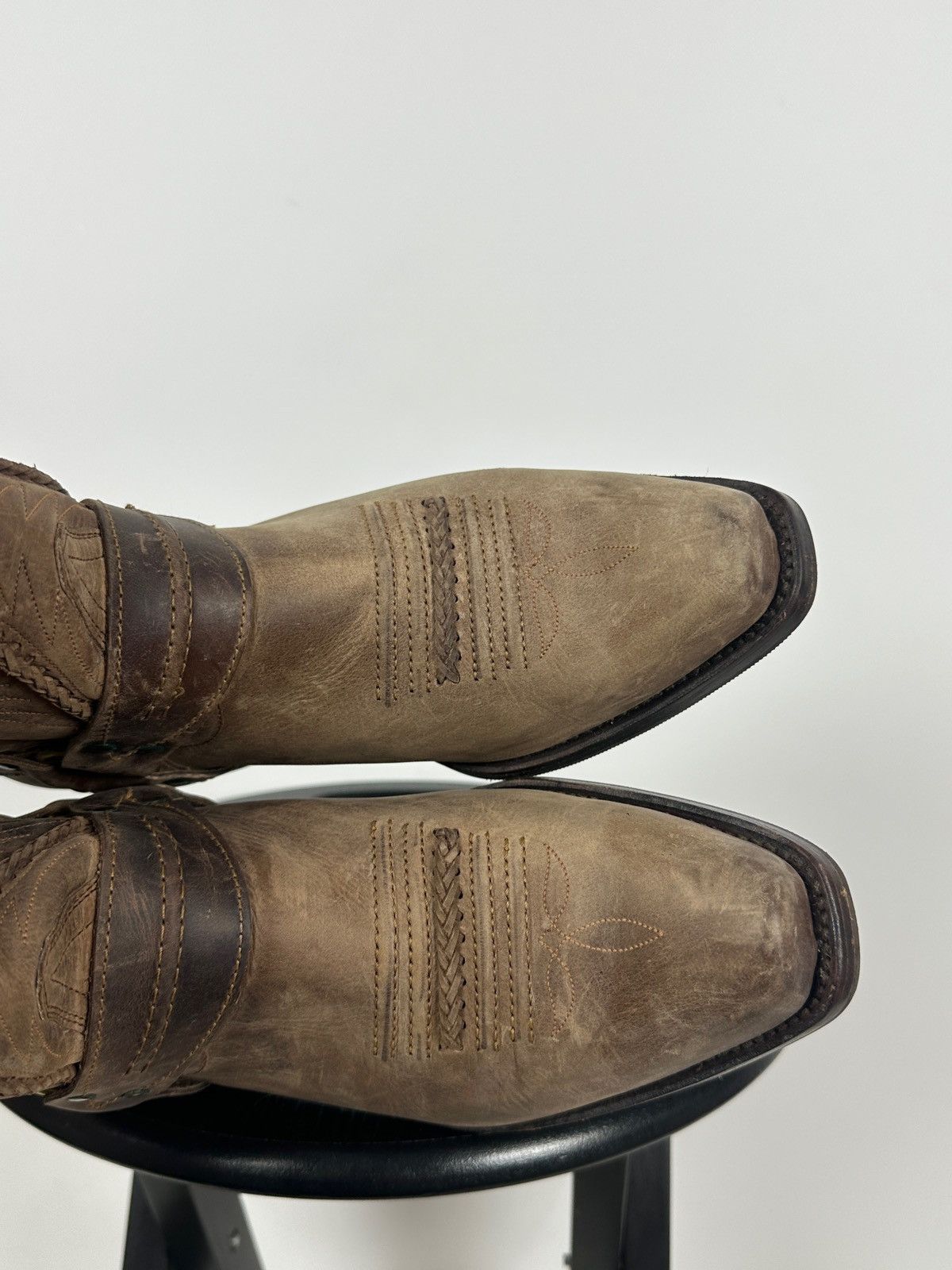 Sancho Boots Sancho Abarca 5122 Leather Cowboy Western Motorcycle Boots Size US 8 / EU 41 - 21 Thumbnail