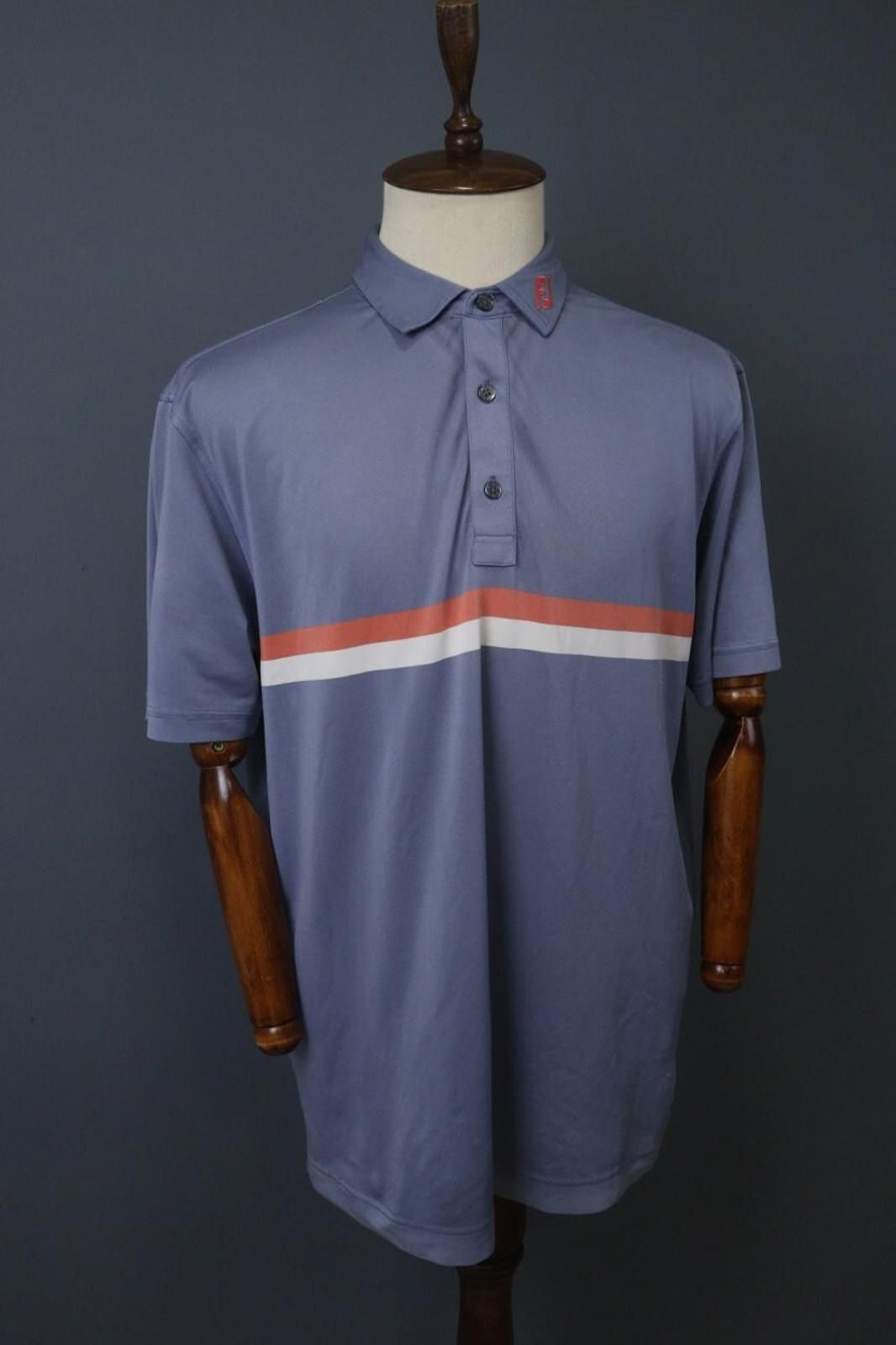 Fjallraven FJ Blue Detail Striped Collared Front Polo Shirt Size 2XL Size US XXL / EU 58 / 5 - 7 Thumbnail