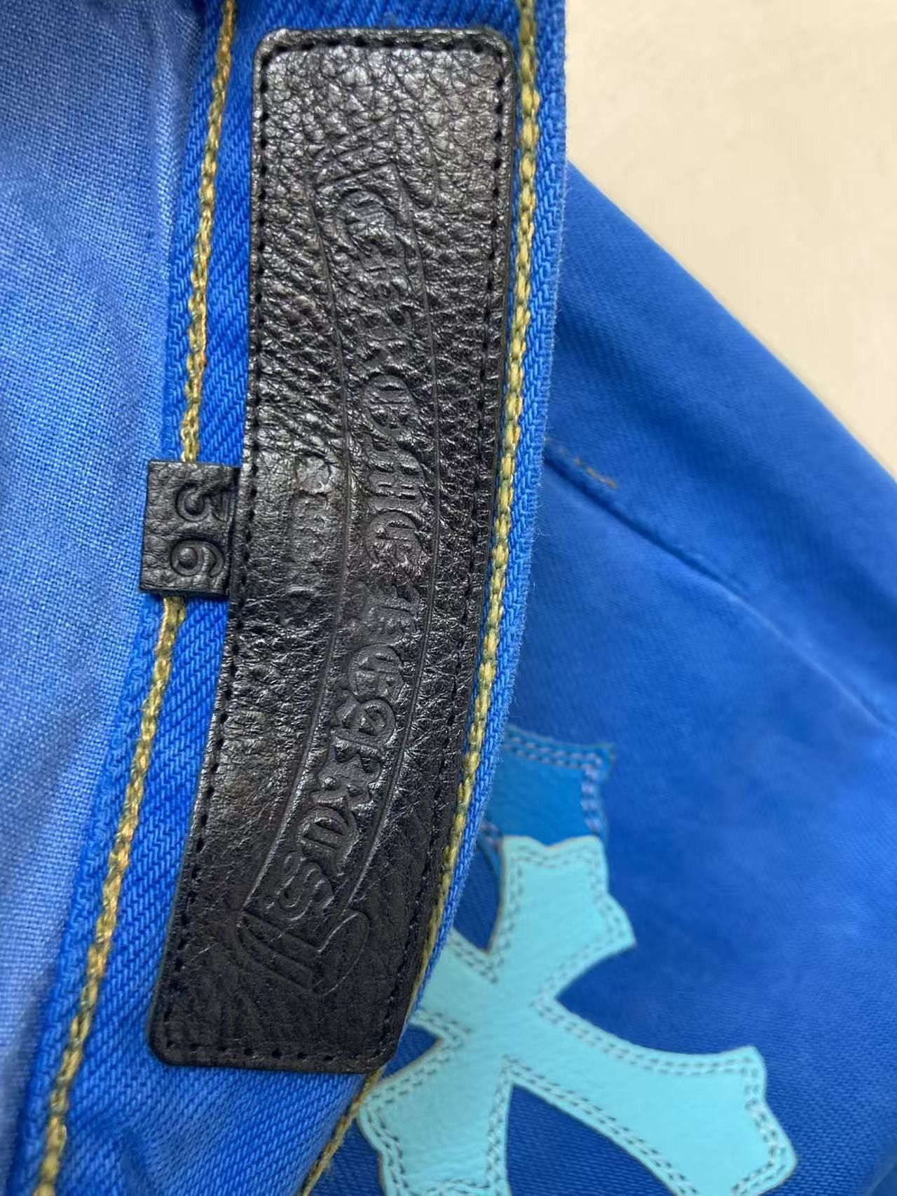 Chrome Hearts Chrome Hearts Levi's London Exclusive Blue Cross Patch Jeans Size 36" / US 14 / IT 50 - 4 Thumbnail