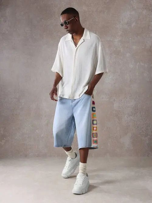 Jean Vintage Y2k Shorts Jorts RETRO Size US 34 / EU 50 - 2 Thumbnail