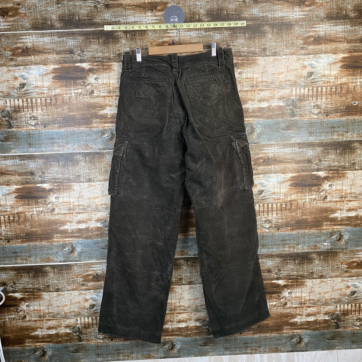 Japanese Brand DL Sunny Clouds Brown Cargo Multipocket Pants #C1018 Size US 31 - 15 Thumbnail