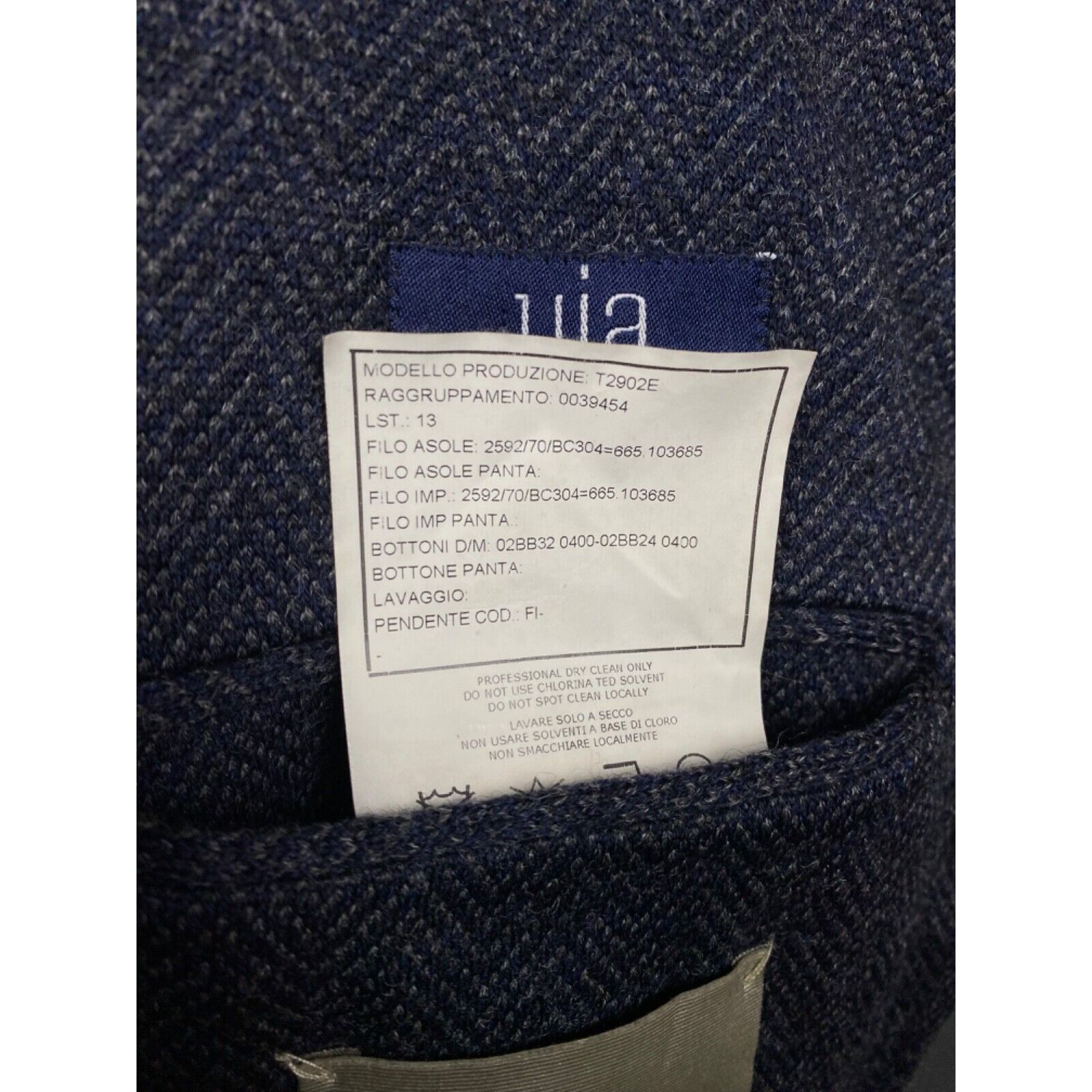 Boglioli MINT! Boglioli Dover Herringbone Men's Blue Wool Blazer Spor Size 54R - 11 Thumbnail