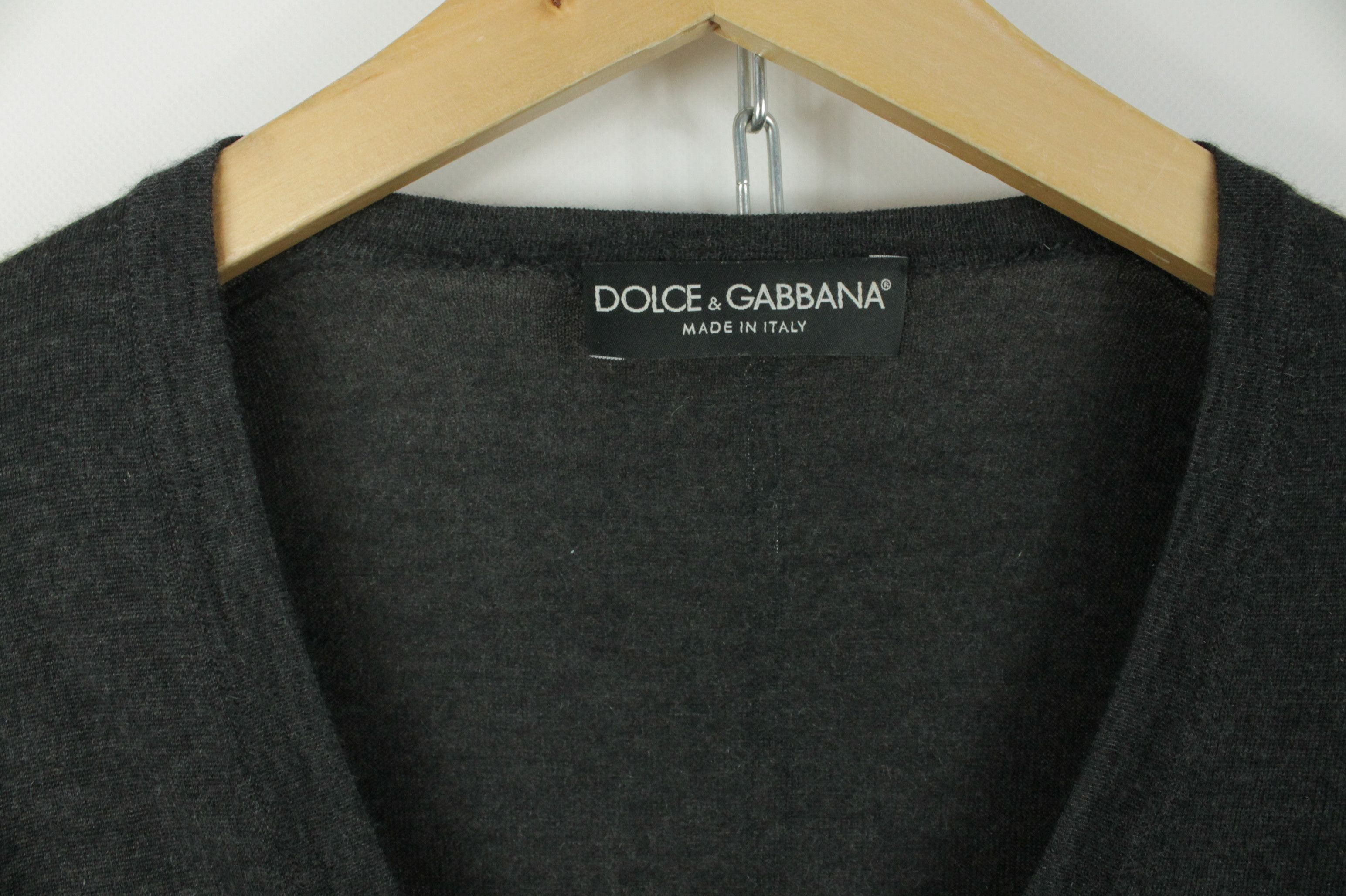 Dolce & Gabbana Dolce & Gabbana Light Gray Cashmere Cardigan Sweater Women's Size XS / US 0-2 / IT 36-38 - 3 Thumbnail