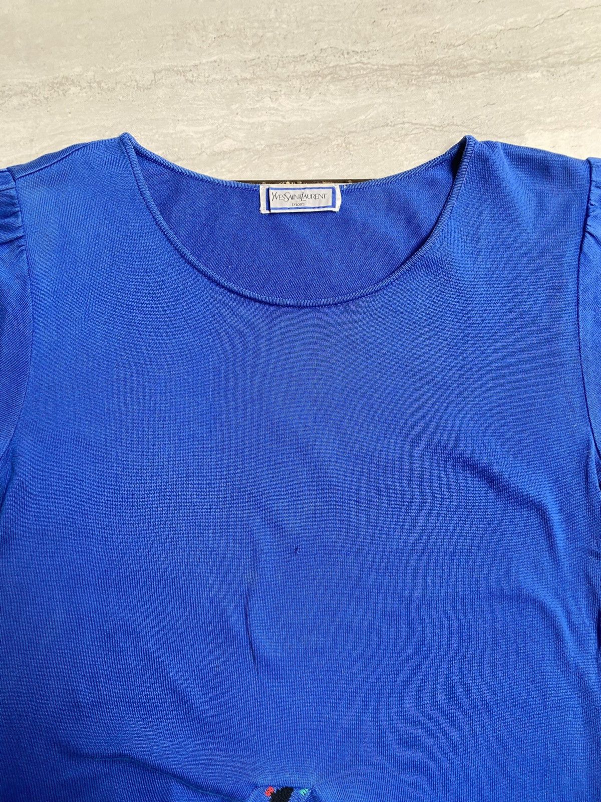 Yves Saint Laurent YSL Yves Saint Laurent tricots Tipped Knit T-shirt Size US XS / EU 42 / 0 - 3 Thumbnail