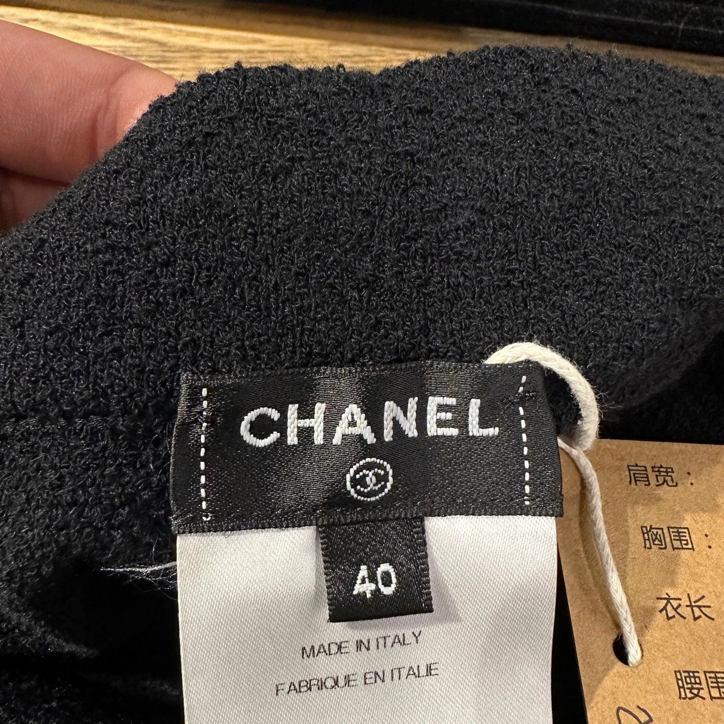 Chanel Chanel 25C Wool-Cotton Logo-Button Straight Pants 40 Size 28" / US 6 / IT 42 - 3 Thumbnail
