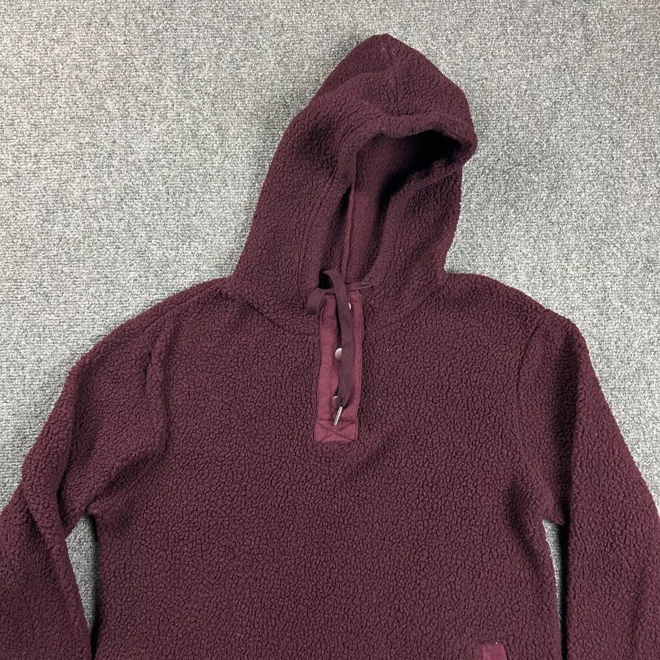 Koolaburra Koolaburra UGG Hoodie Womens Small Burgundy Sherpa Size S / US 4 / IT 40 - 2 Thumbnail
