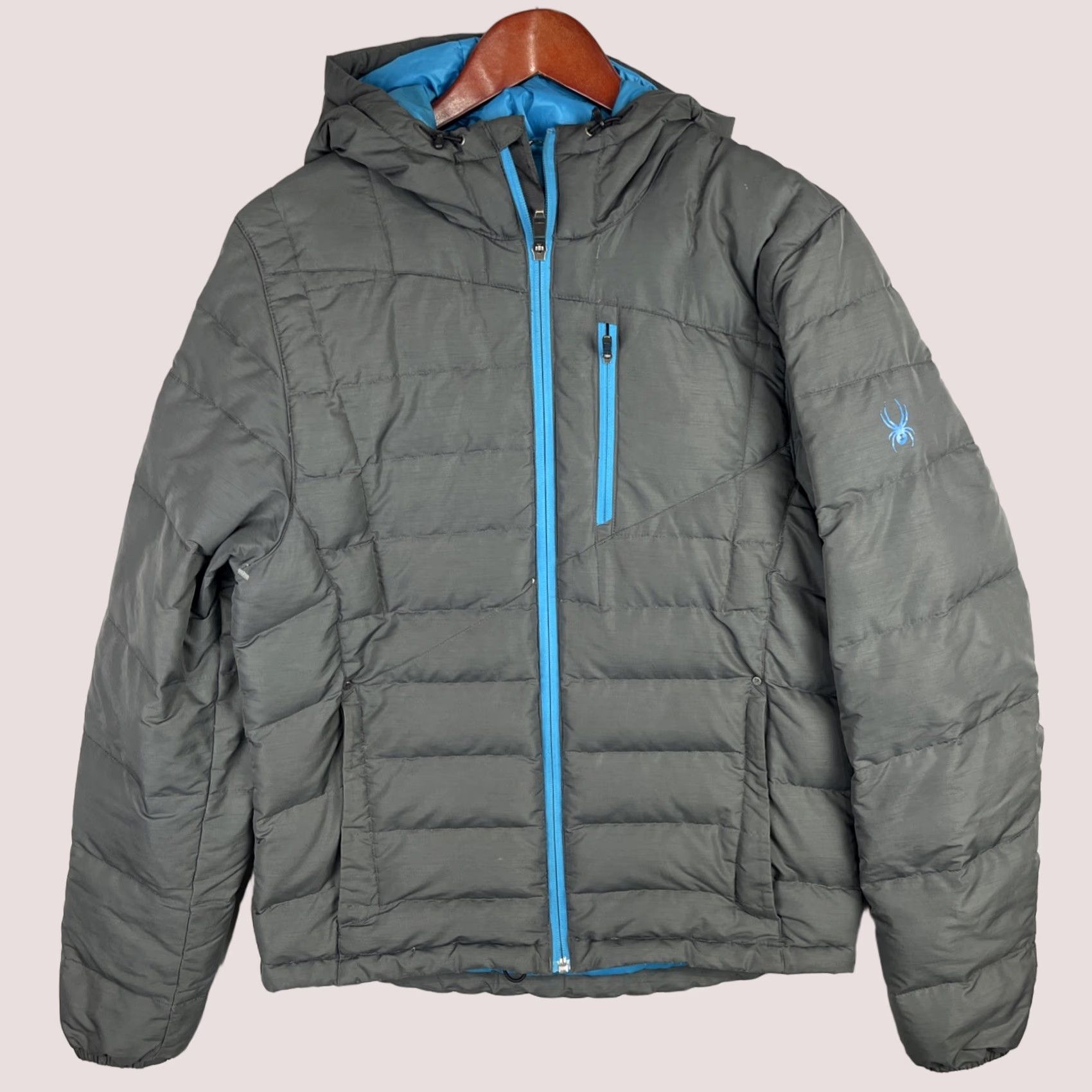Spyder Spyder USA Ski Team Jacket Mens Small Gray Dolomite Down Hoody 700 Fill Puffer Reddit No. Size US S / EU 44-46 / 1 - 1 Thumbnail