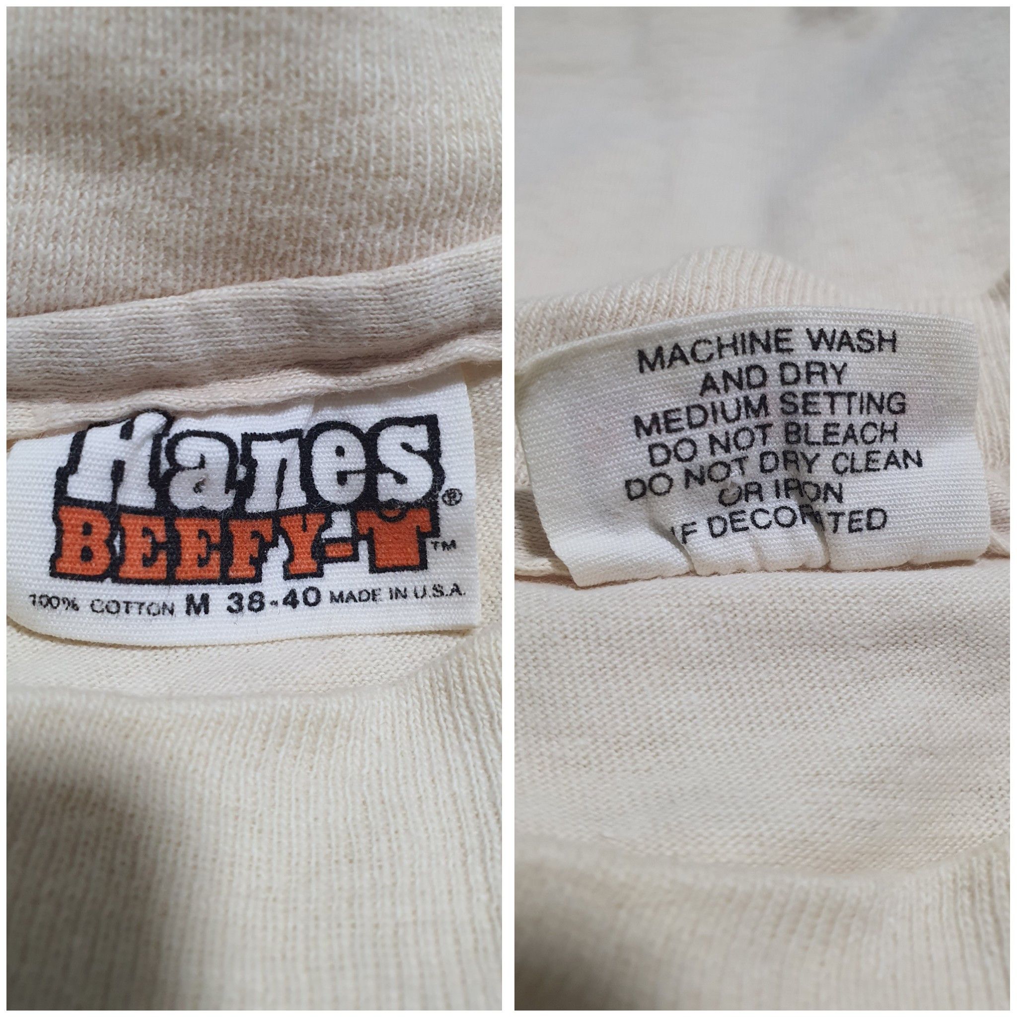 Hanes × Vintage HAWAII HANES 80’S FOOTPRINT 18”/28” VINTAGE T-SHIRT Size US M / EU 48-50 / 2 - 3 Thumbnail