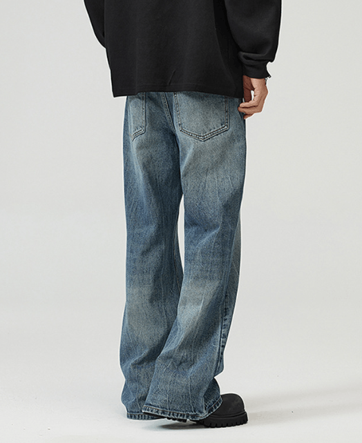 Japanese Brand × Vintage American street lightning cleanfit wide-leg flared jeans Size US 34 / EU 50 - 5 Thumbnail