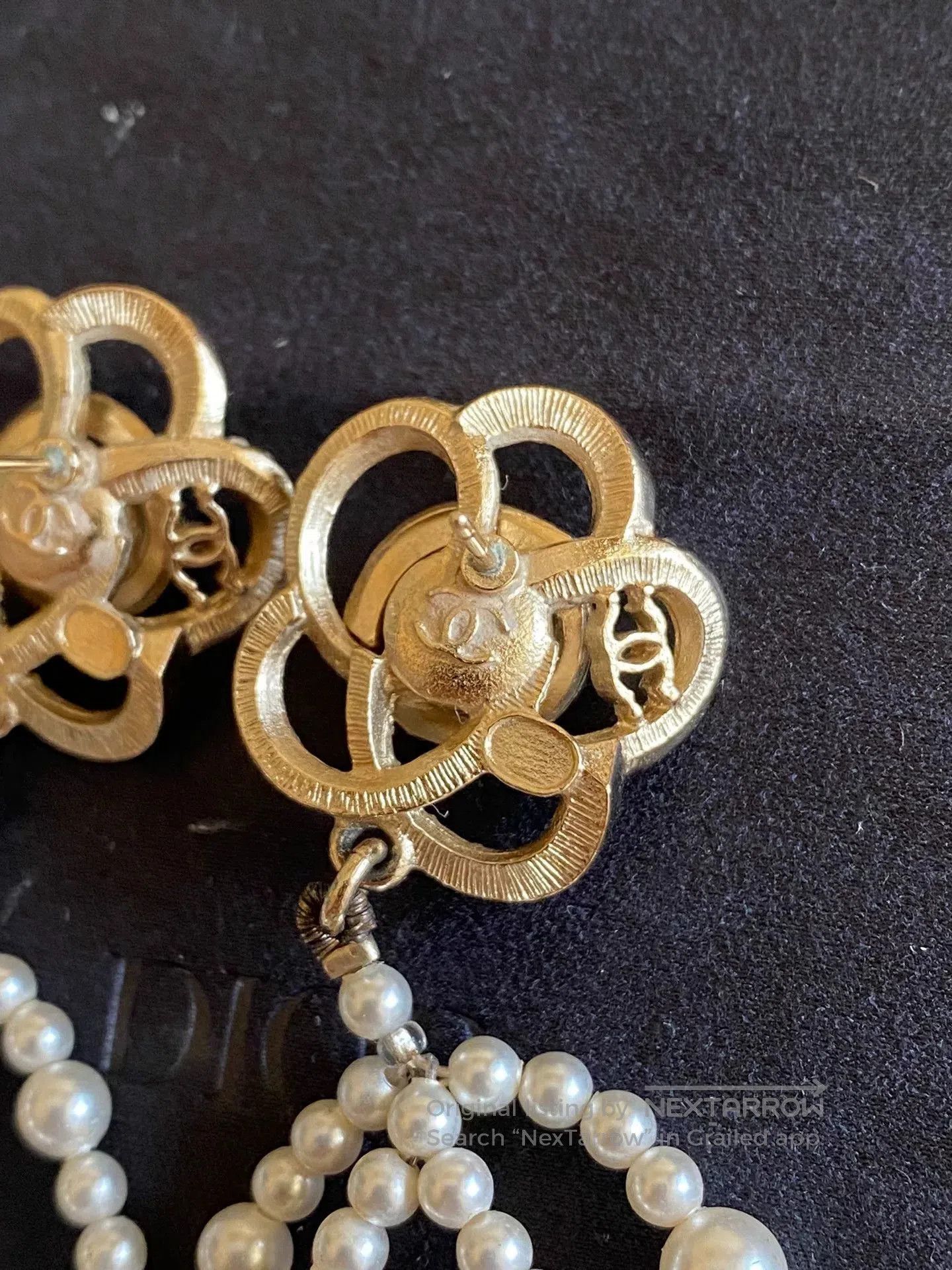 Chanel Chanel Camellia Pearl Earrings. Size ONE SIZE - 8 Thumbnail
