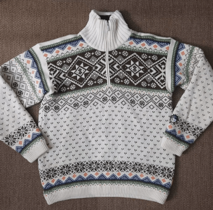 Vintage Vintage Flli Campagnolo Wool Blend Nordic Winter Sweater XL Size US XL / EU 56 / 4 - 5 Thumbnail