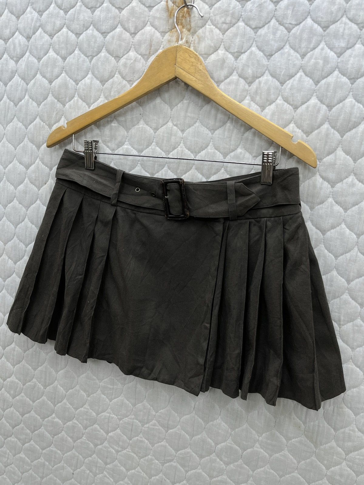 Katharine Hamnett London 🔥🔥🔥STEALS KATHARINE HAMNETT WRAPPED PLEATED BELT SKIRTS Size 32" / US 10 / IT 46 - 2 Thumbnail
