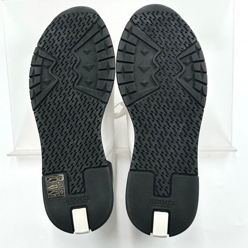 Hermes Hermes White Leather Trail Sneakers Size 36-2506 Size US 6 / IT 36 - 6 Thumbnail