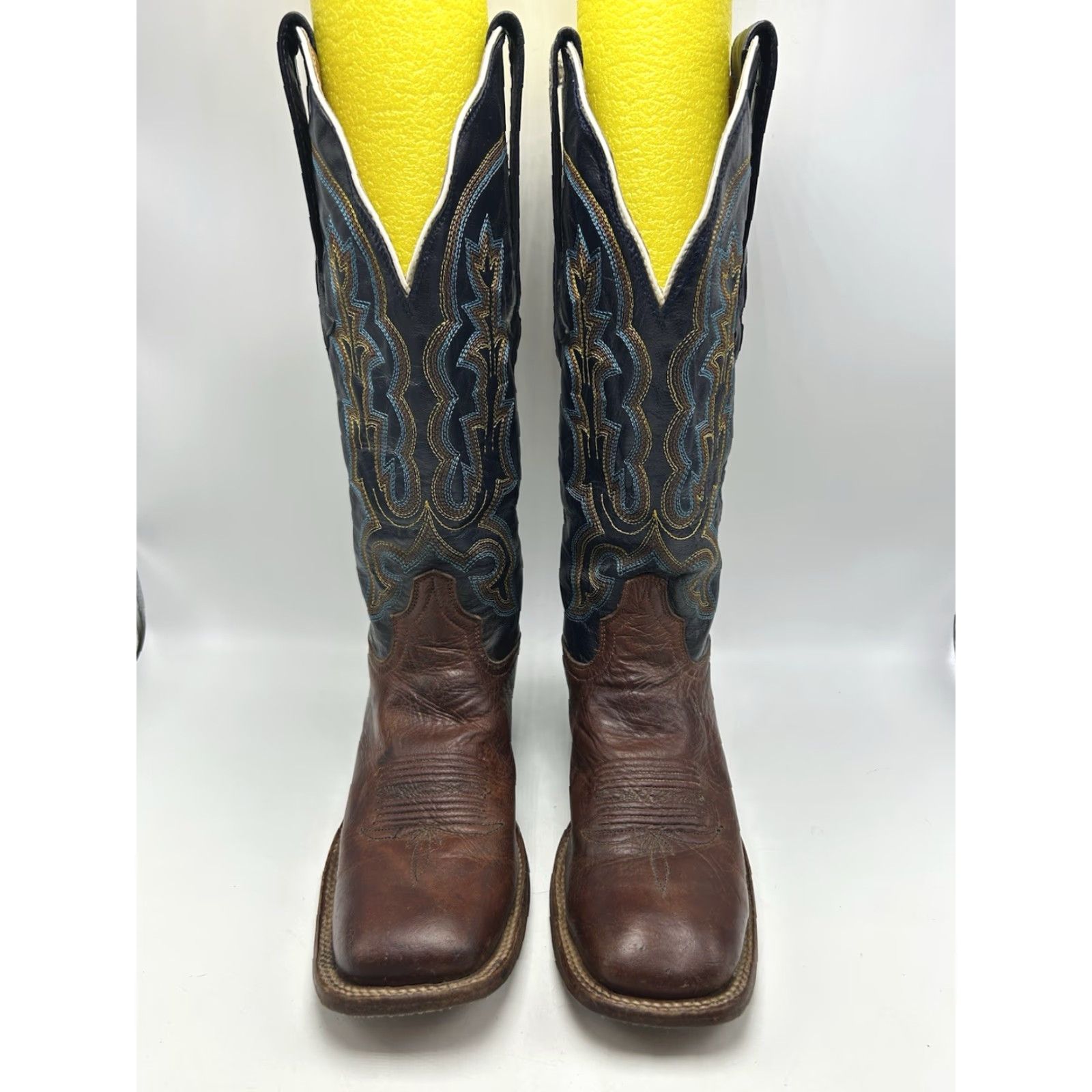Dsquared2 VINTAGE Resistol Ranch MENS Boots Square Toe Handmade Leather Brown Western Snake M3585 Boots Mens 8.5 D 10 US Leather Outsole Mexico Mid-Calf Size US 10 / EU 43 - 3 Thumbnail
