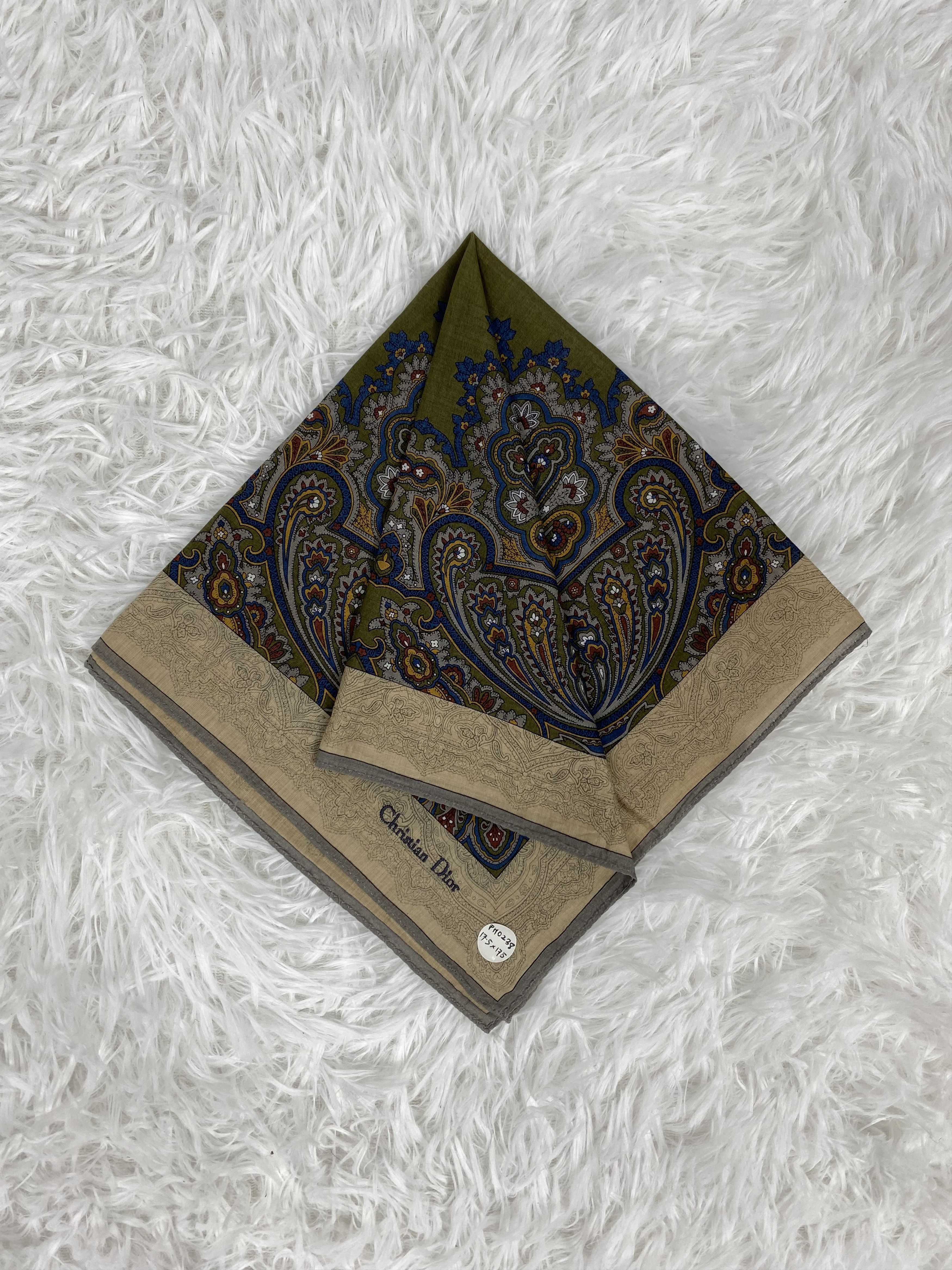 Vintage Vintage Christian Dior Handkerchief Neckerchief PH0238 Size ONE SIZE - 1 Thumbnail