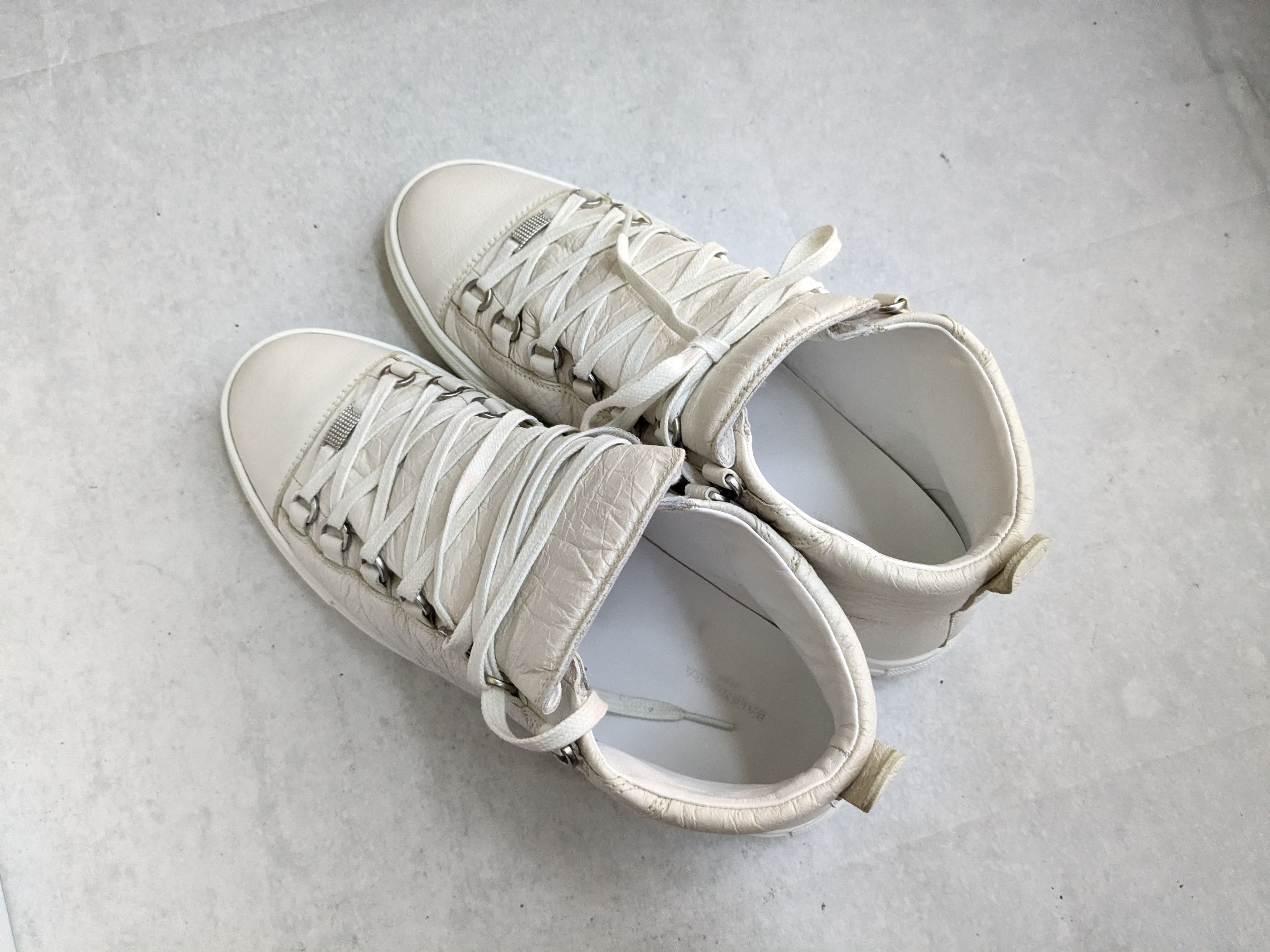 Balenciaga Balenciaga Arena Sneakers White 11 High Tops Leather Size US 11 / EU 44 - 9 Thumbnail