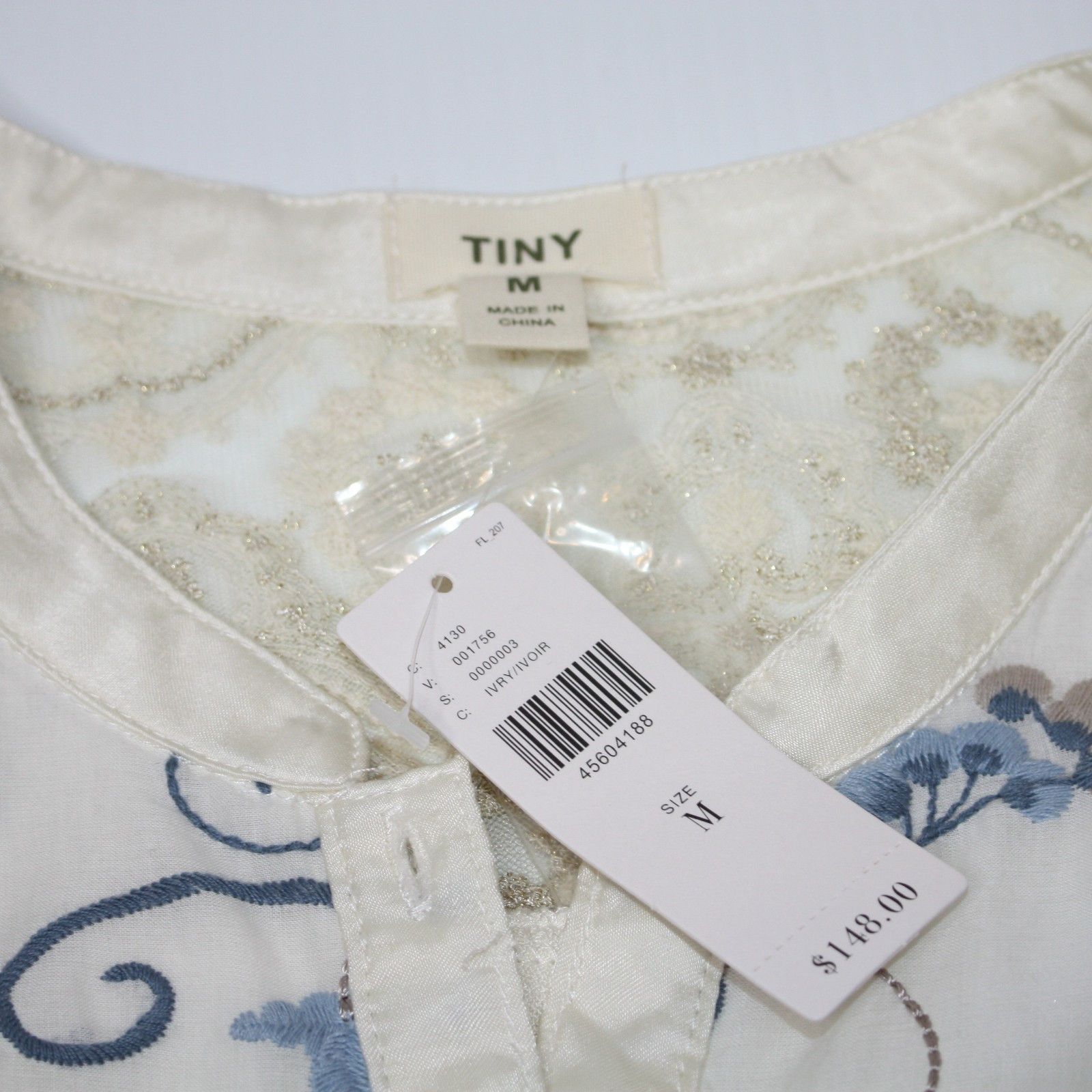 Anthropologie Tiny Amarante Embroidered Shirtdress Dress size M NWT $148 Size M / US 6-8 / IT 42-44 - 17 Thumbnail