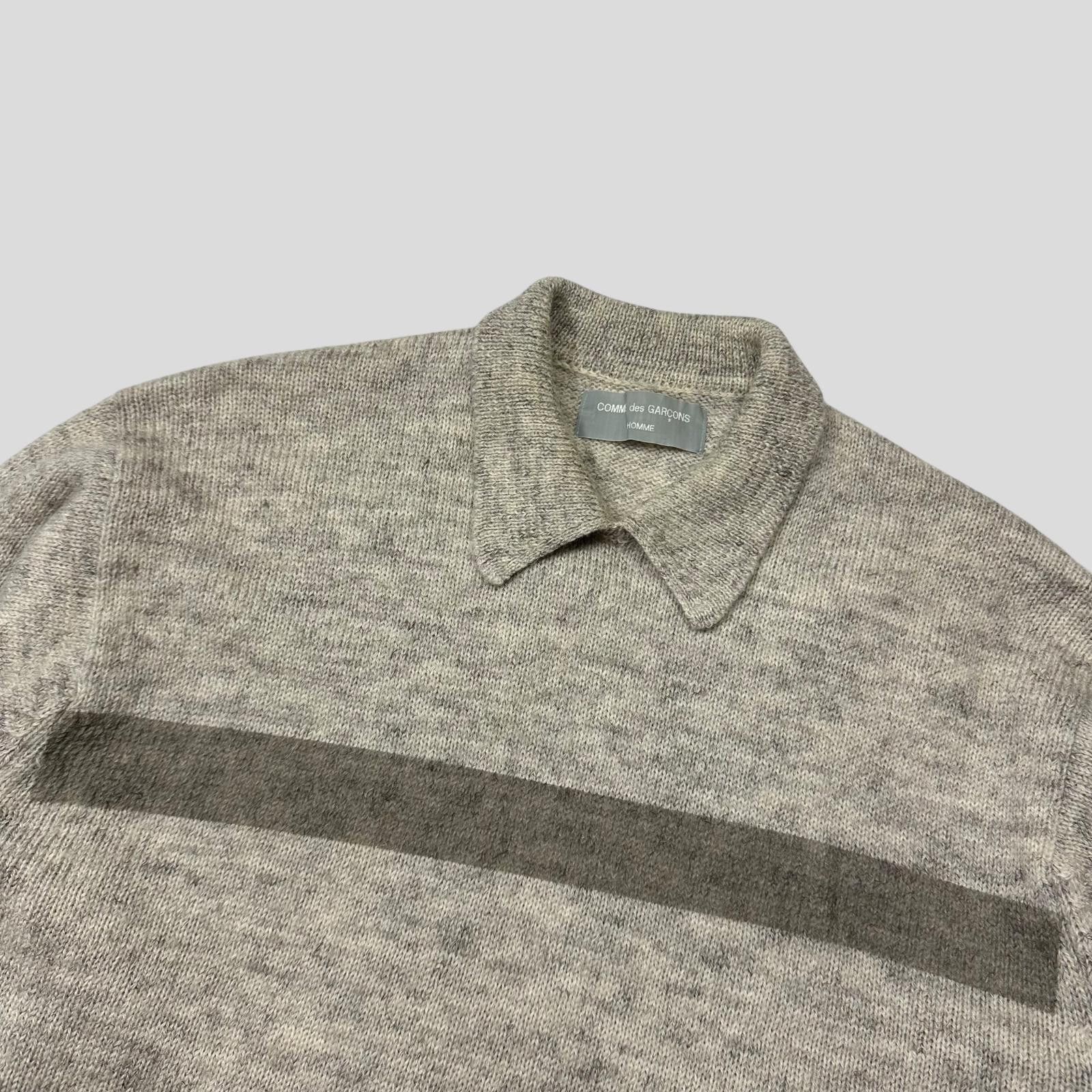 Comme des Garcons Comme Des Garçons 1995 Homme Striped Wool Collar Cardigan M Size US M / EU 48-50 / 2 - 2 Thumbnail