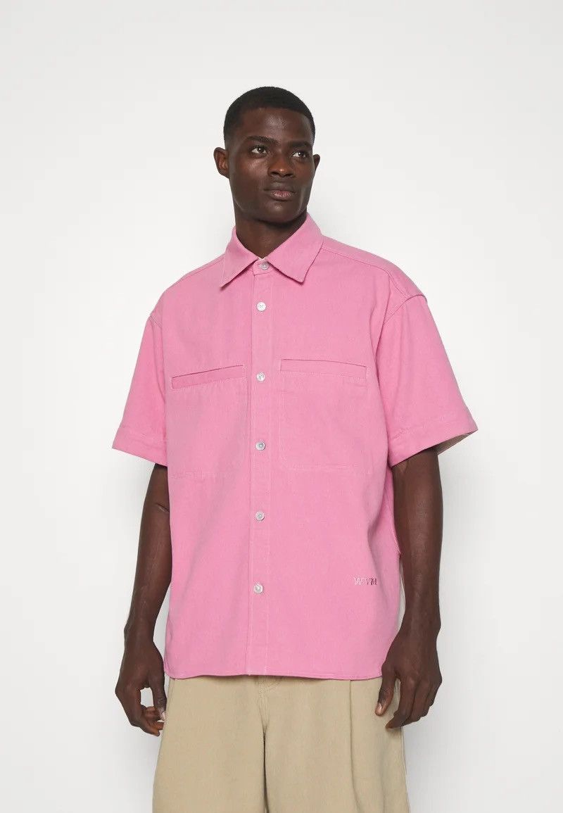 Wooyoungmi !DS! SS23 Wooyoungmi Pink Short Sleeve Boxy Shirt Size US M / EU 48-50 / 2 - 6 Thumbnail