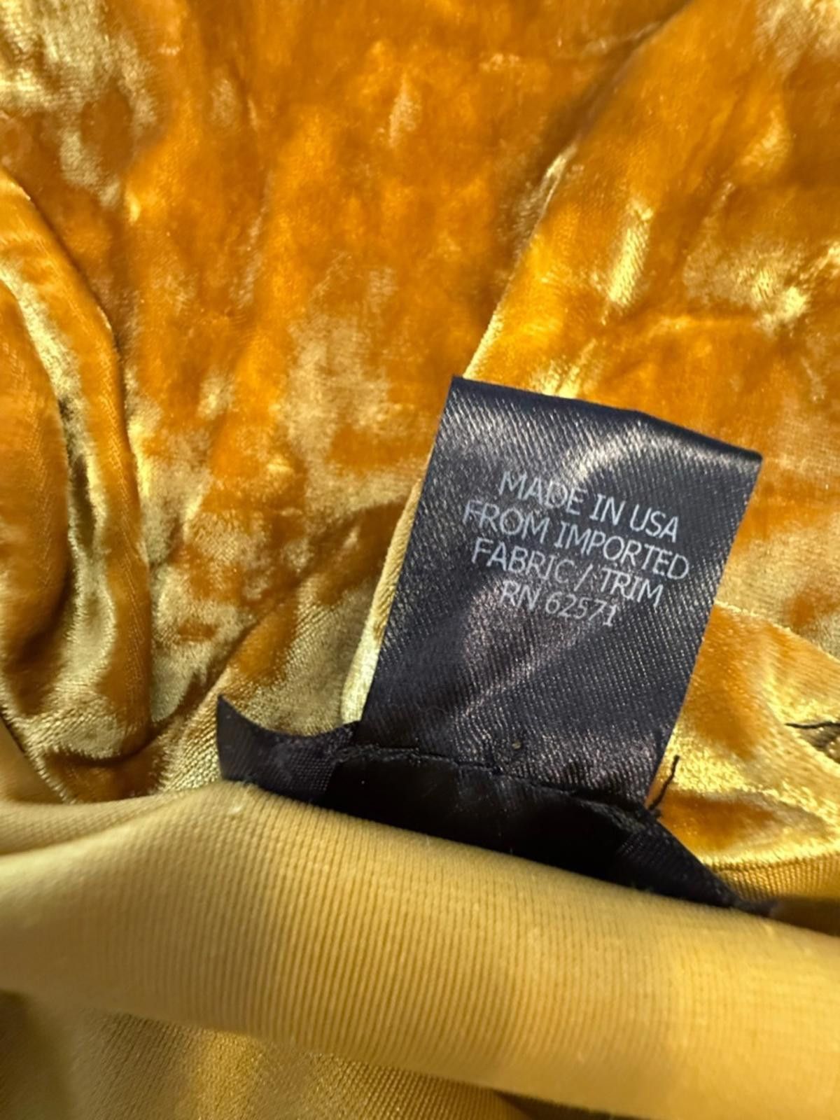 Aquascutum Aqua shimmery gold velvet sleeveless mini dress SZ XS Size XS / US 0-2 / IT 36-38 - 7 Thumbnail