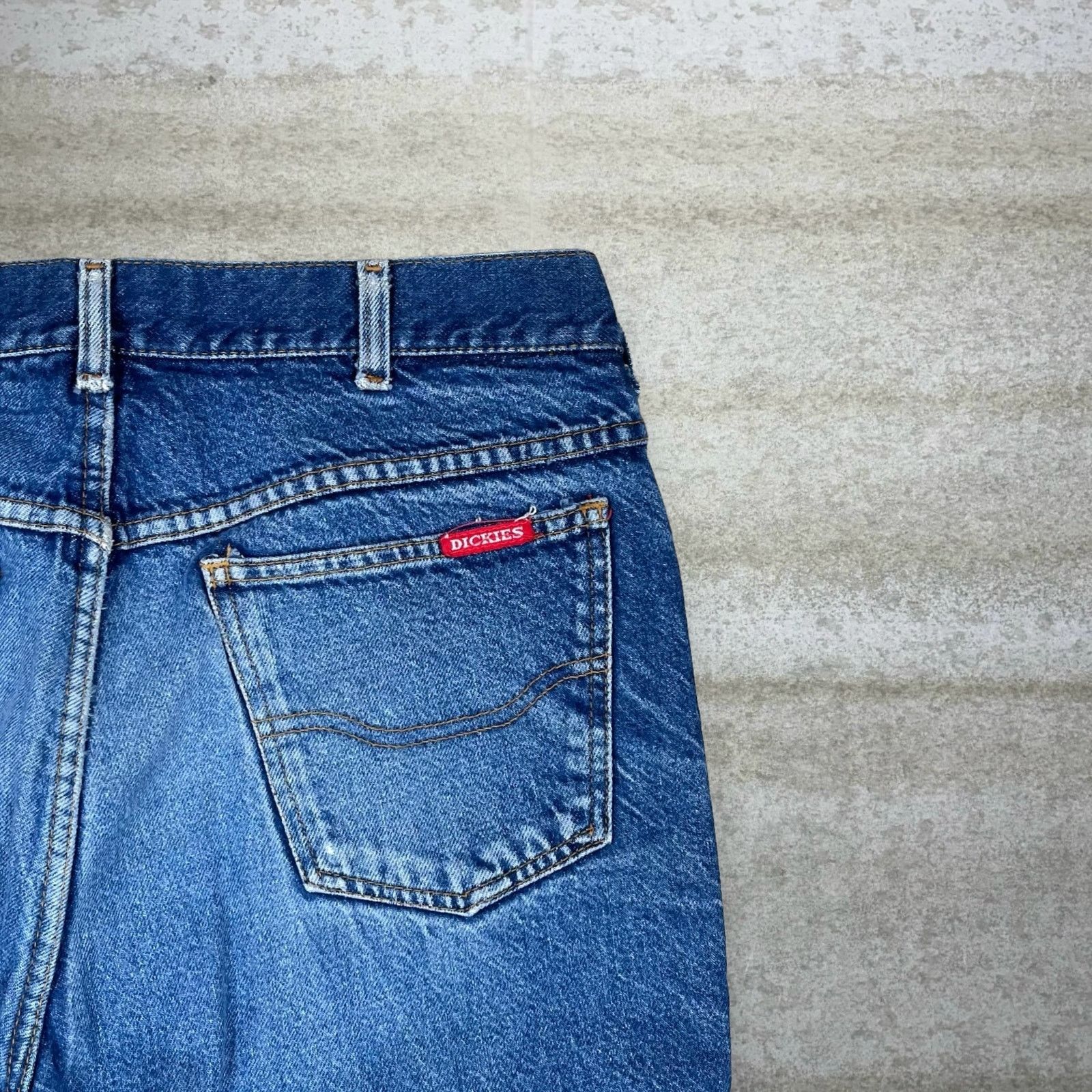 Dickies Vintage 90s Dickies Jeans 34x30 Relaxed Medium Wash Denim Size US 34 / EU 50 - 3 Thumbnail
