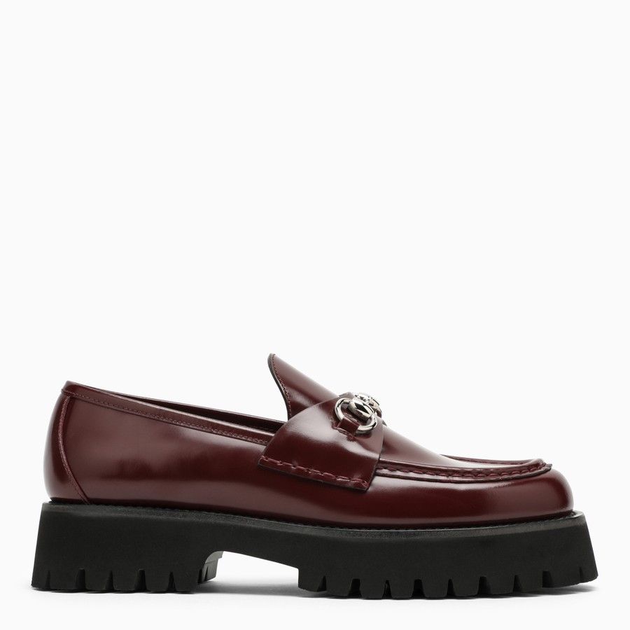 o1d2blof0824 Bourdeaux Moccasin With Horsebit in Burgundy