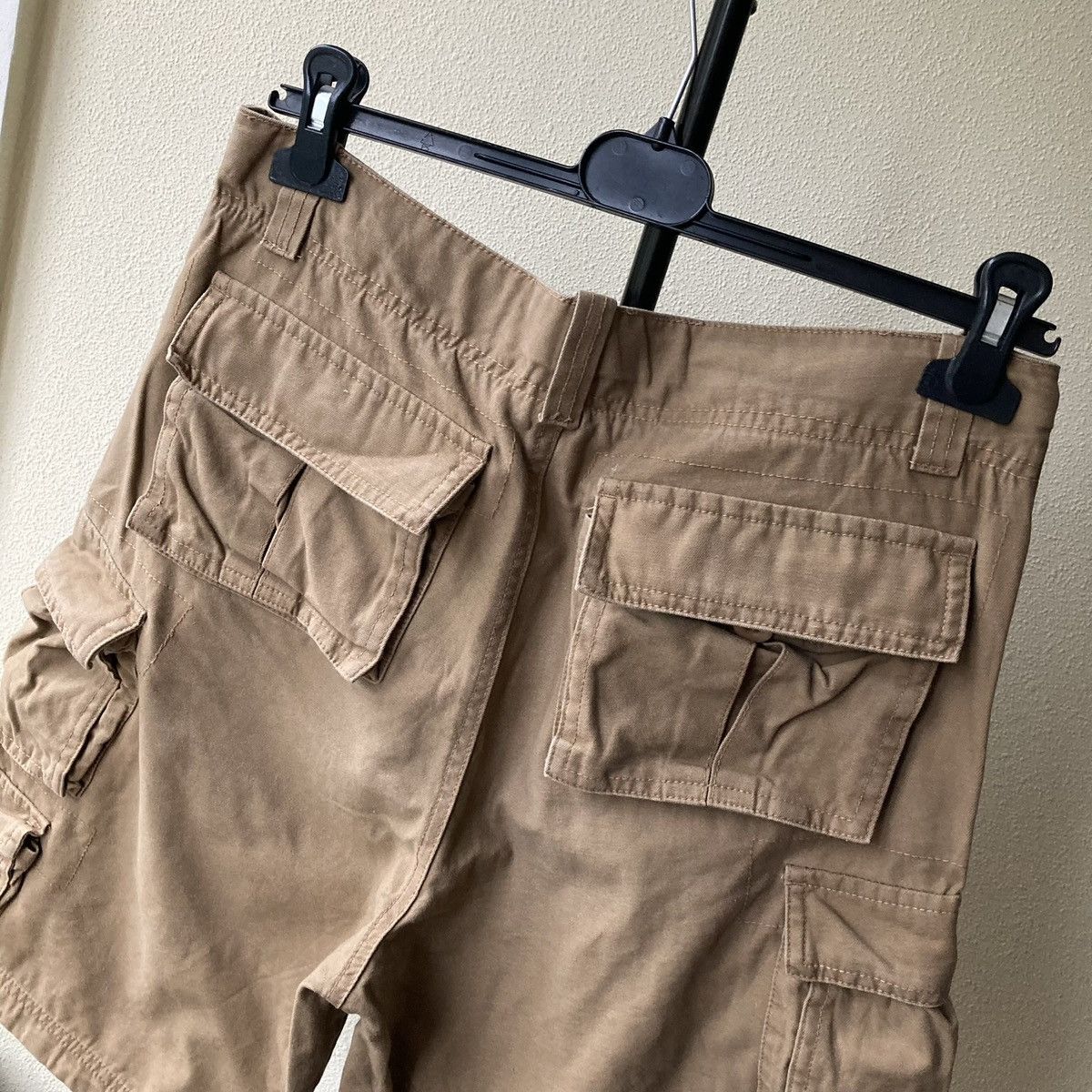 Vintage Army Brown Shorts Y2k Style USA Casual Workers 90s Vintage Size US 34 / EU 50 - 7 Thumbnail