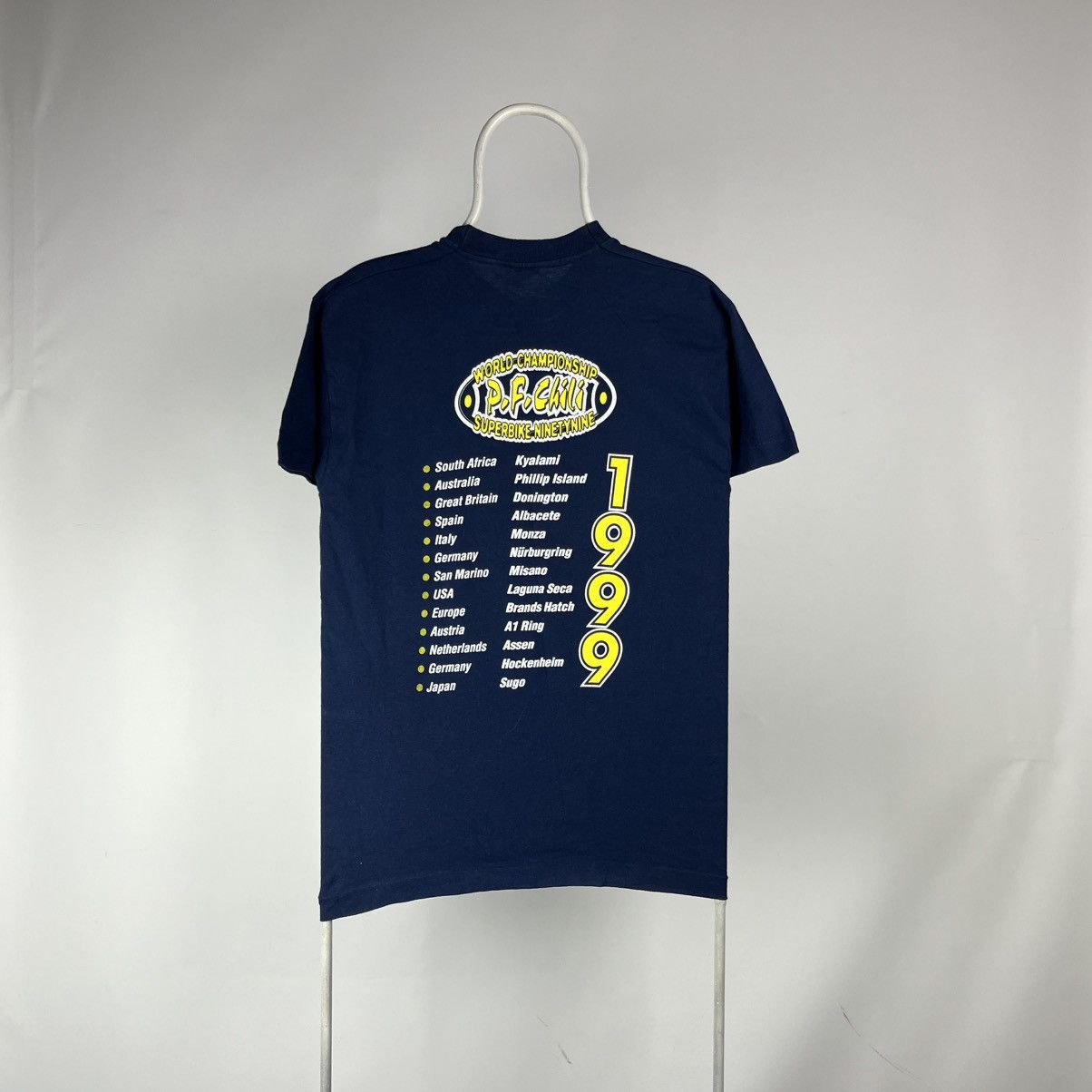 Band Tees WORLD CHAMPIONSHIP P.F. Chili SUPERBIKE 1999 FRANKIE TSHIRT Size US M / EU 48-50 / 2 - 2 Thumbnail
