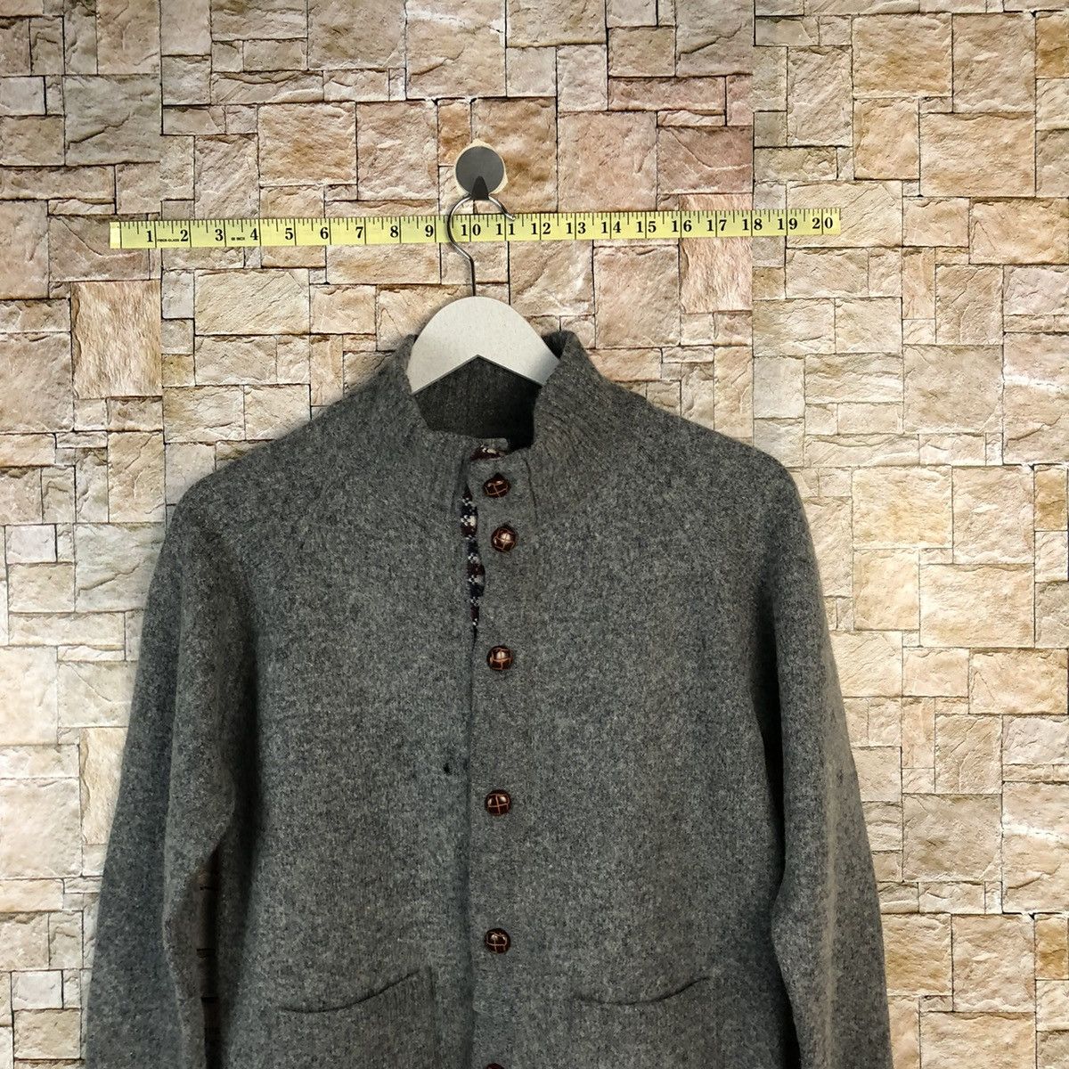 Japanese Brand × Takeo Kikuchi TK takeo kikuchi japan Grey Cardigan Knitwear #A1093 Size US S / EU 44-46 / 1 - 2 Thumbnail