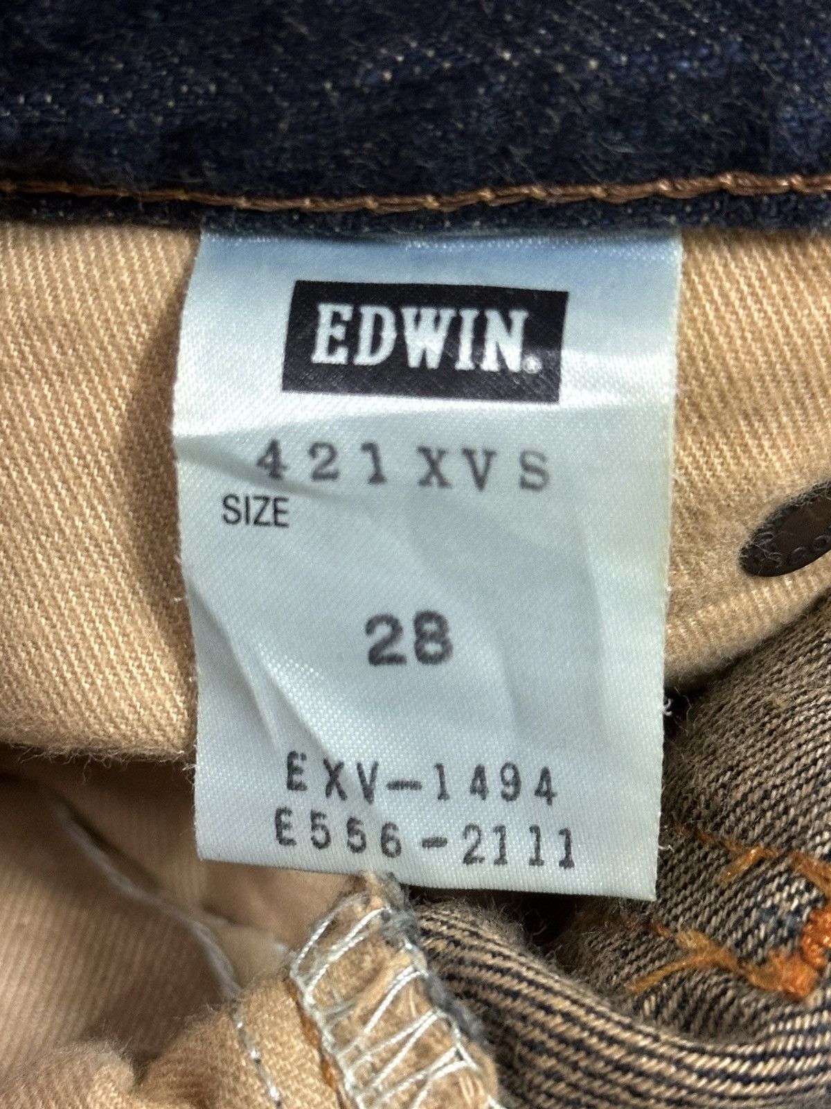 Edwin Vintage Edwin Blue Trip Blue Wash Distressed Loose Jeans Size US 31 - 10 Thumbnail
