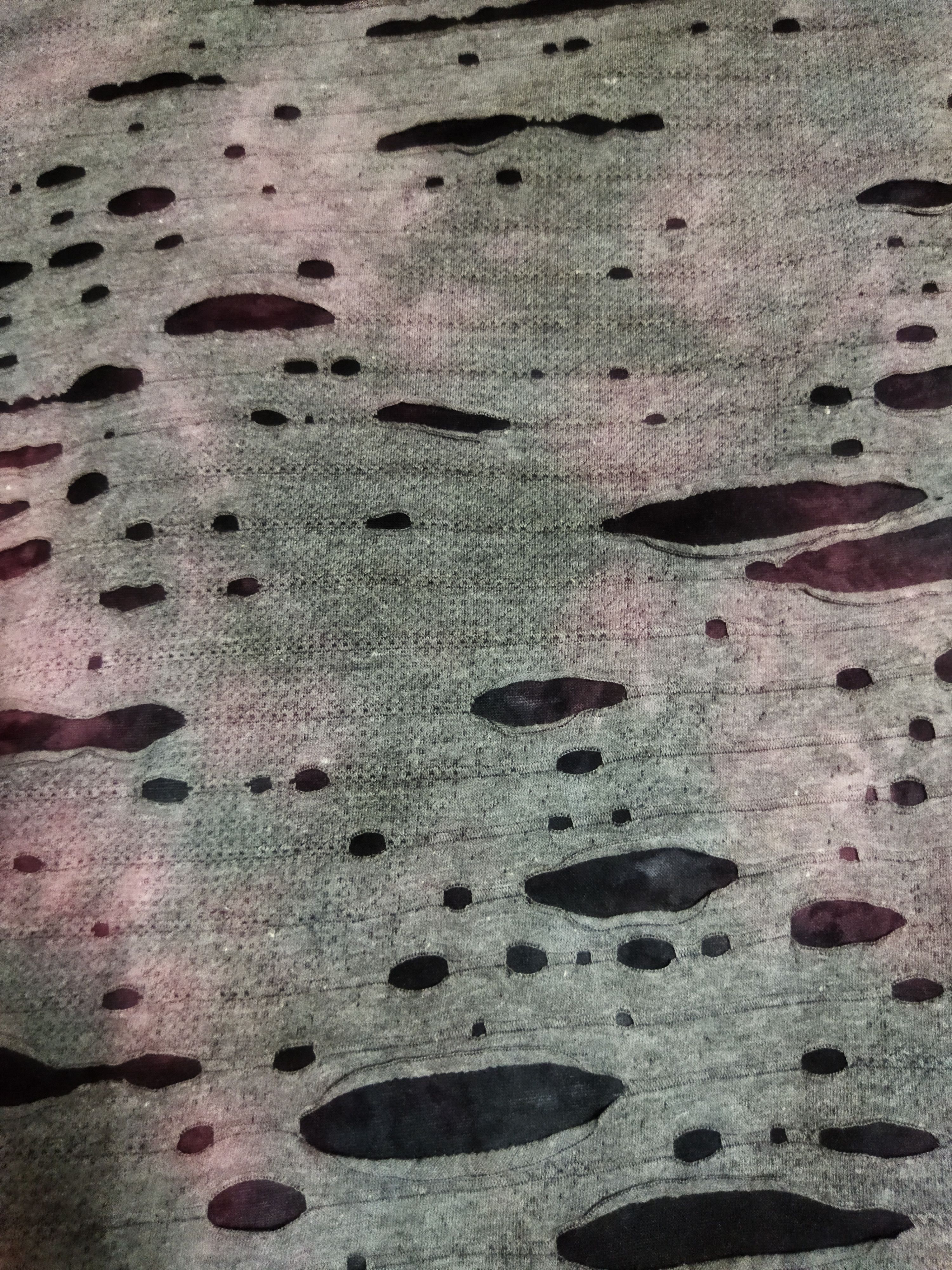 Tornado Mart Tornado Mart Tie Dye Blood Double Layer Ripped Shirt Size US M / EU 48-50 / 2 - 5 Thumbnail